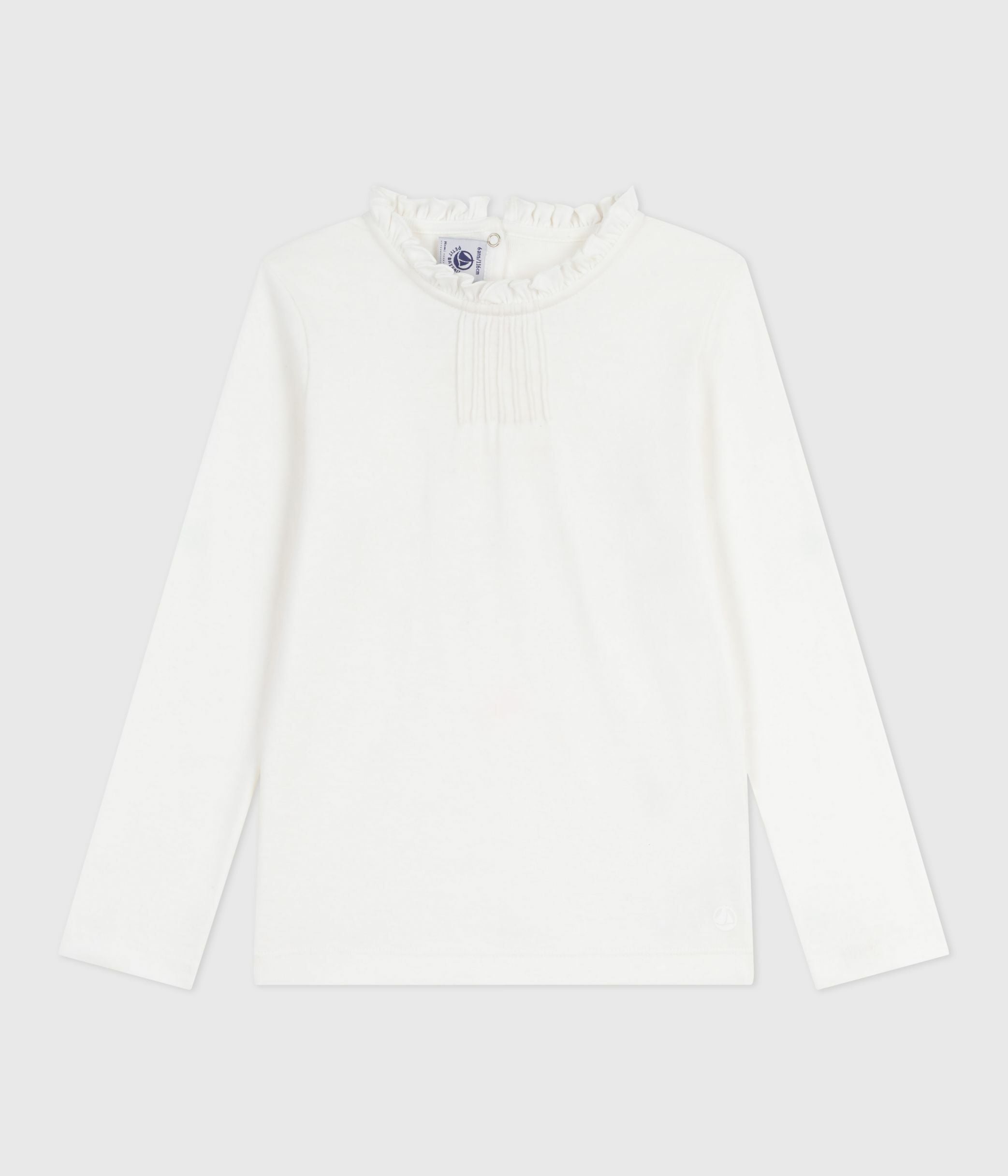 tee-shirt-enfant-manches-longues-en-coton-uni
