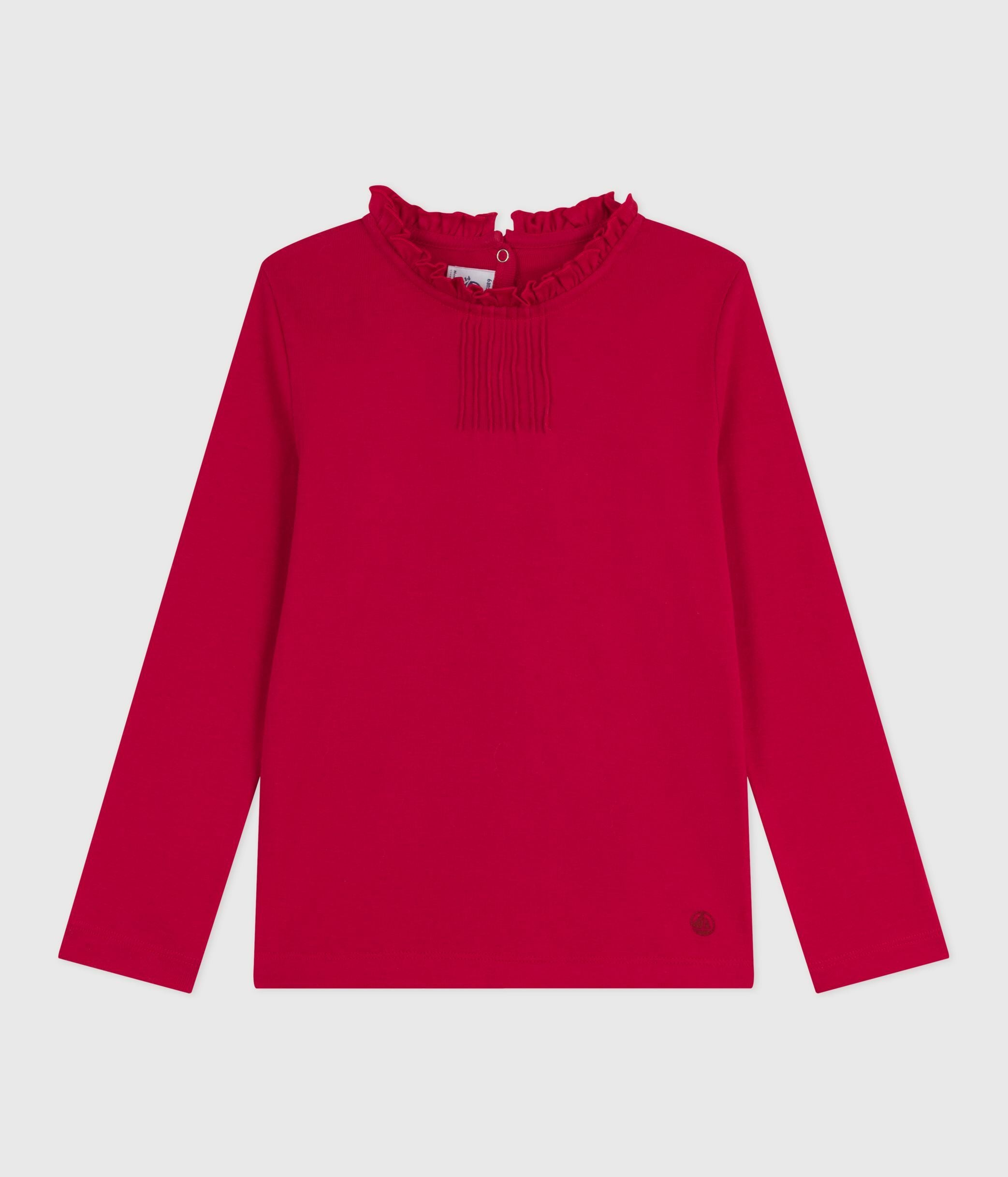tee-shirt-enfant-manches-longues-en-coton-uni