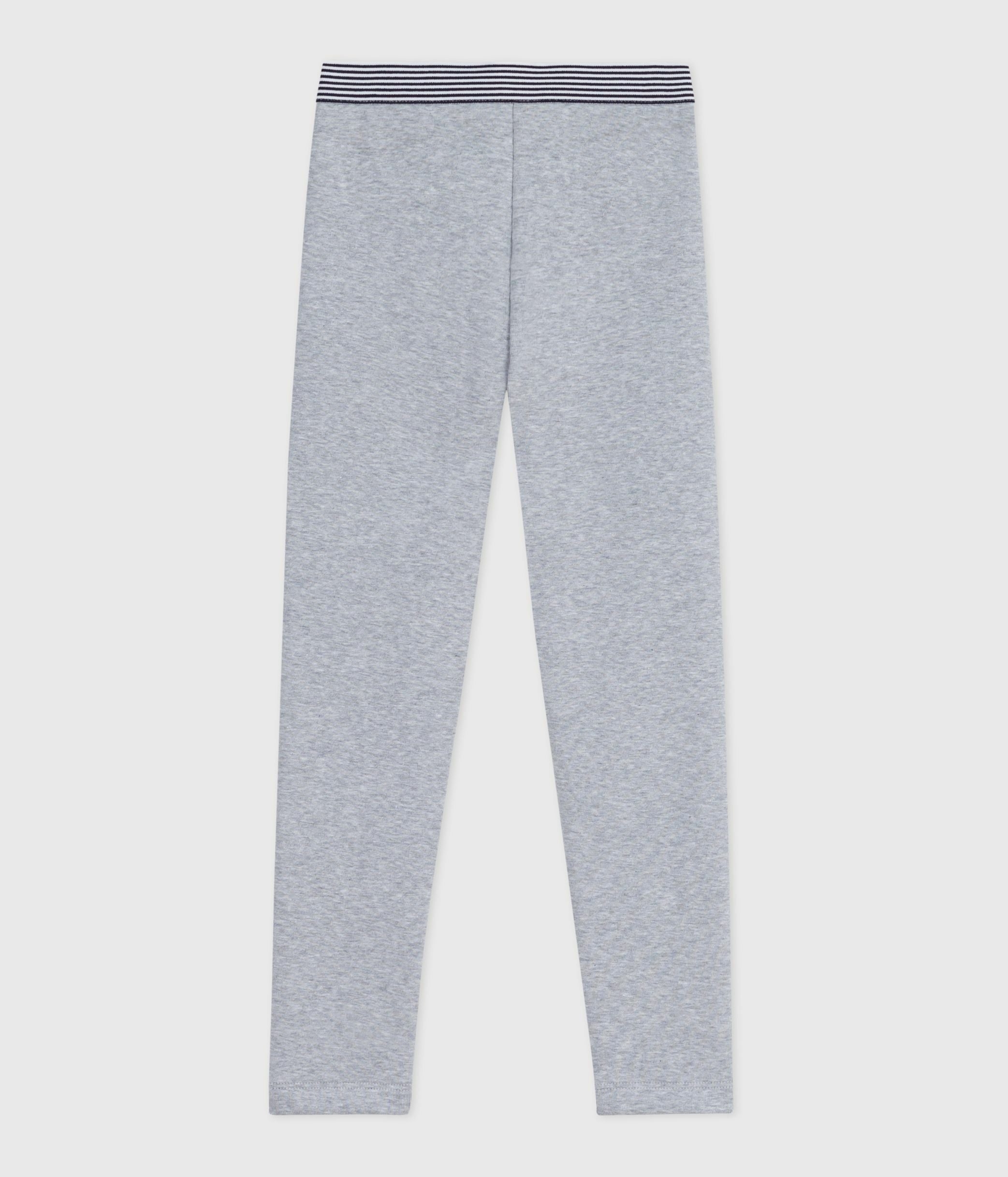 pantalon-esprit-legging-enfant-en-coton-uni