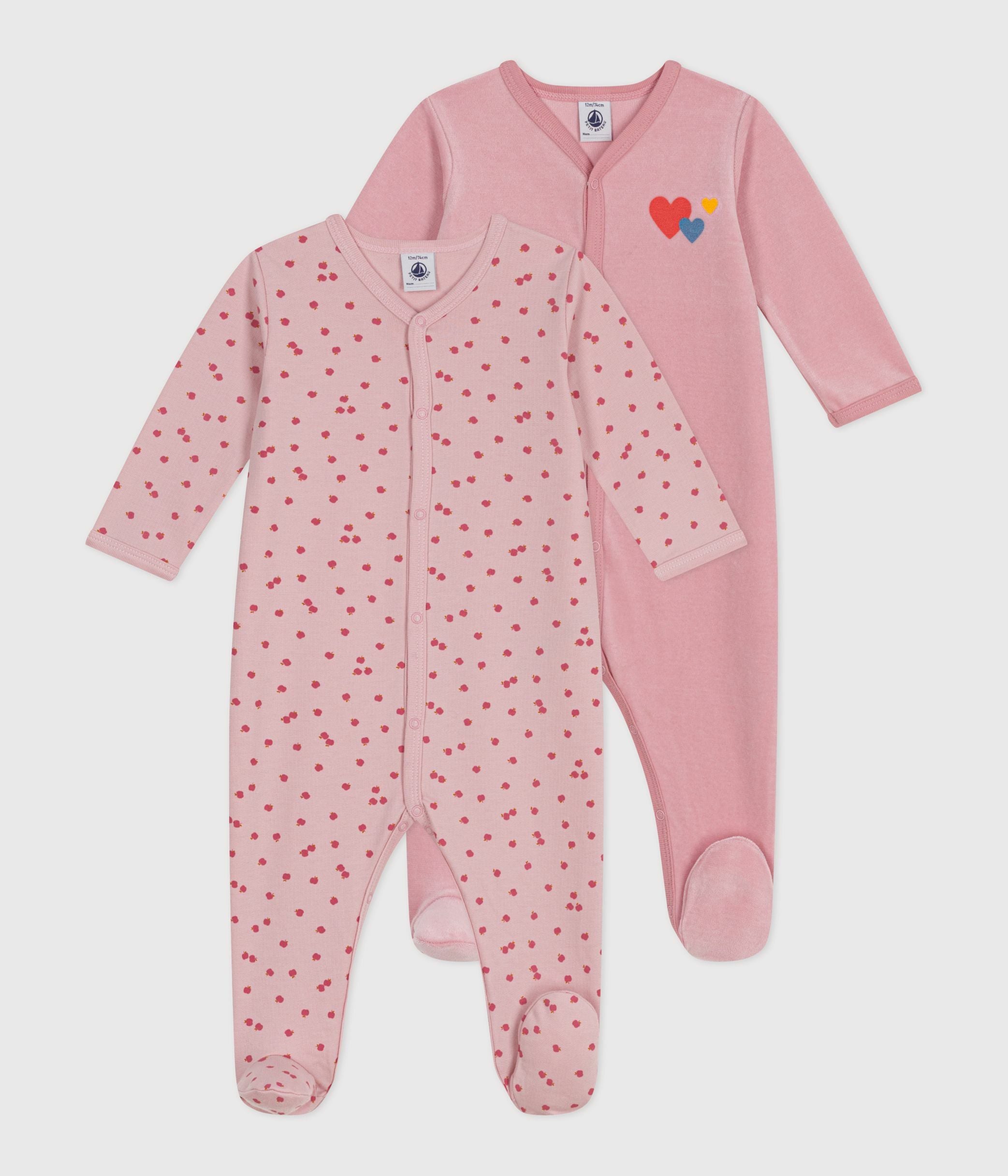 lot-de-2-pyjamas-bébé-en-coton-imprimé