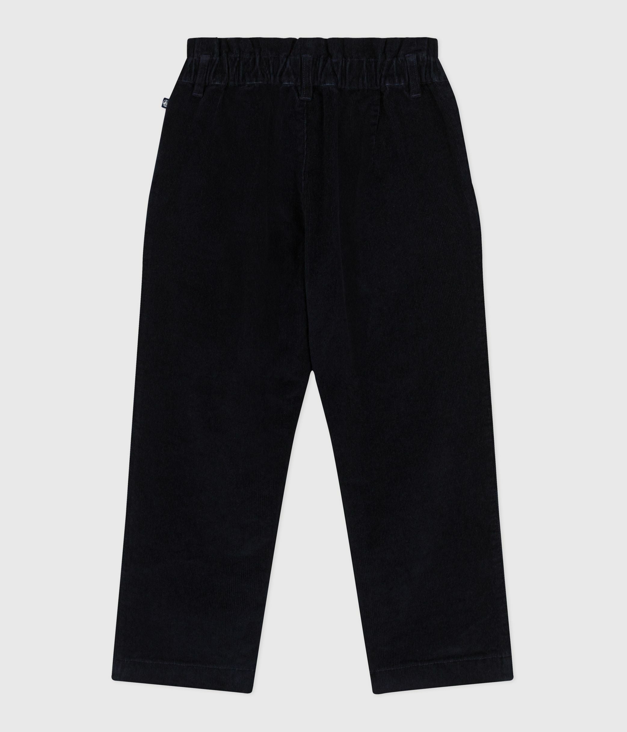 pantalon-enfant-en-velours-uni