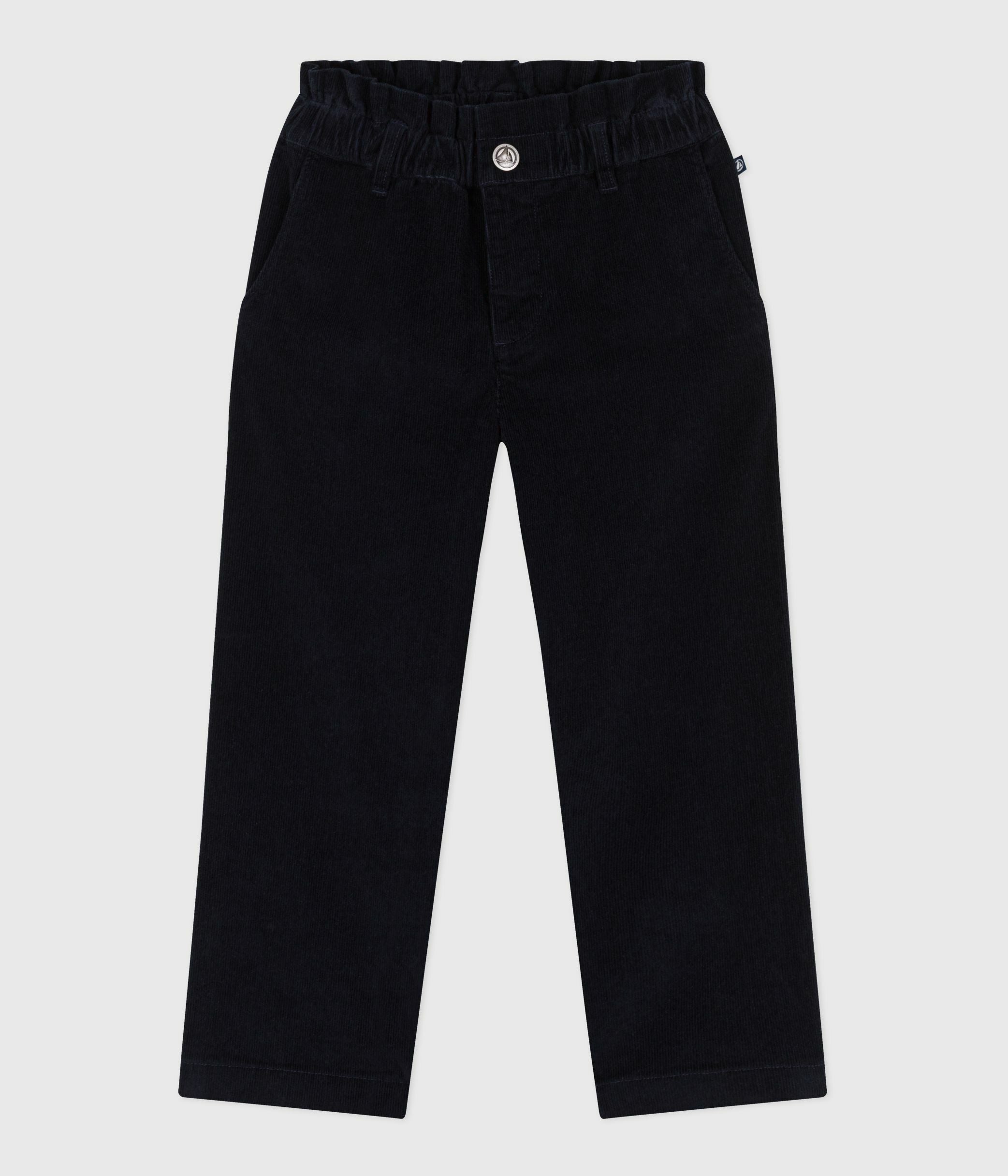 pantalon-enfant-en-velours-uni