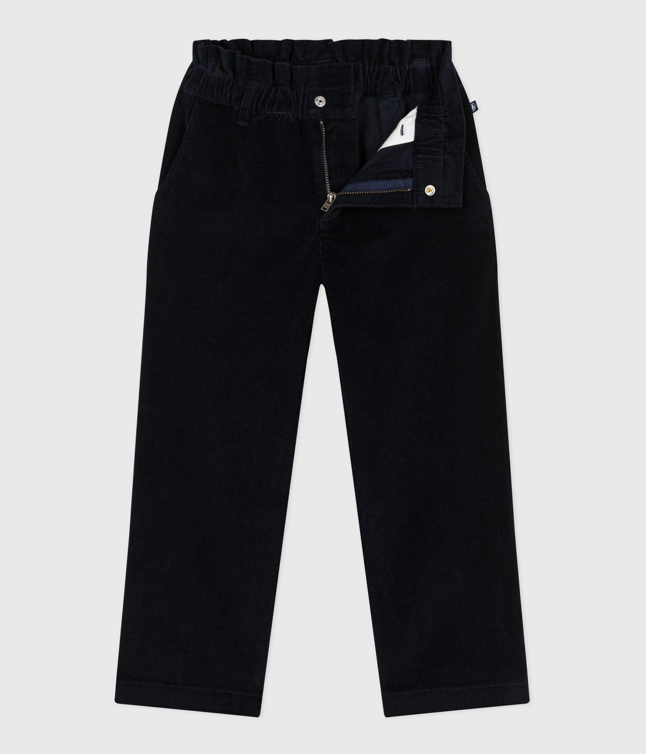 pantalon-enfant-en-velours-uni