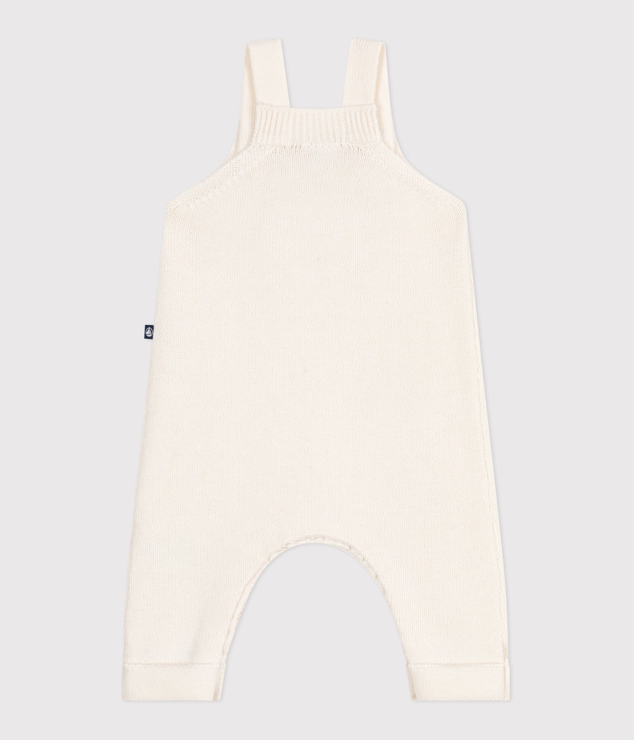 salopette-bébé-unie-en-tricot-laine-et-coton