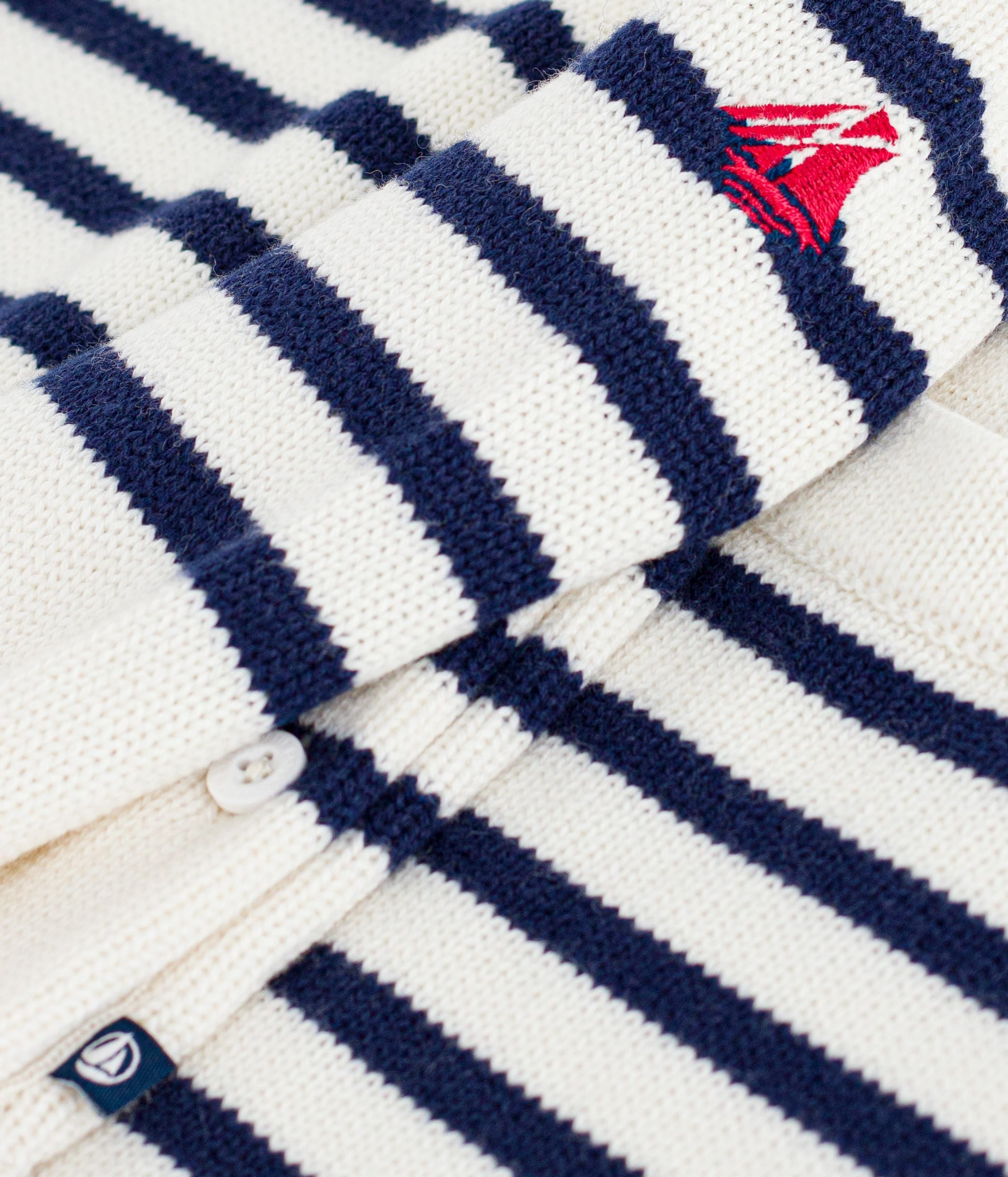 ensemble-2-pièces-bébé-rayure-marinière-en-tricot