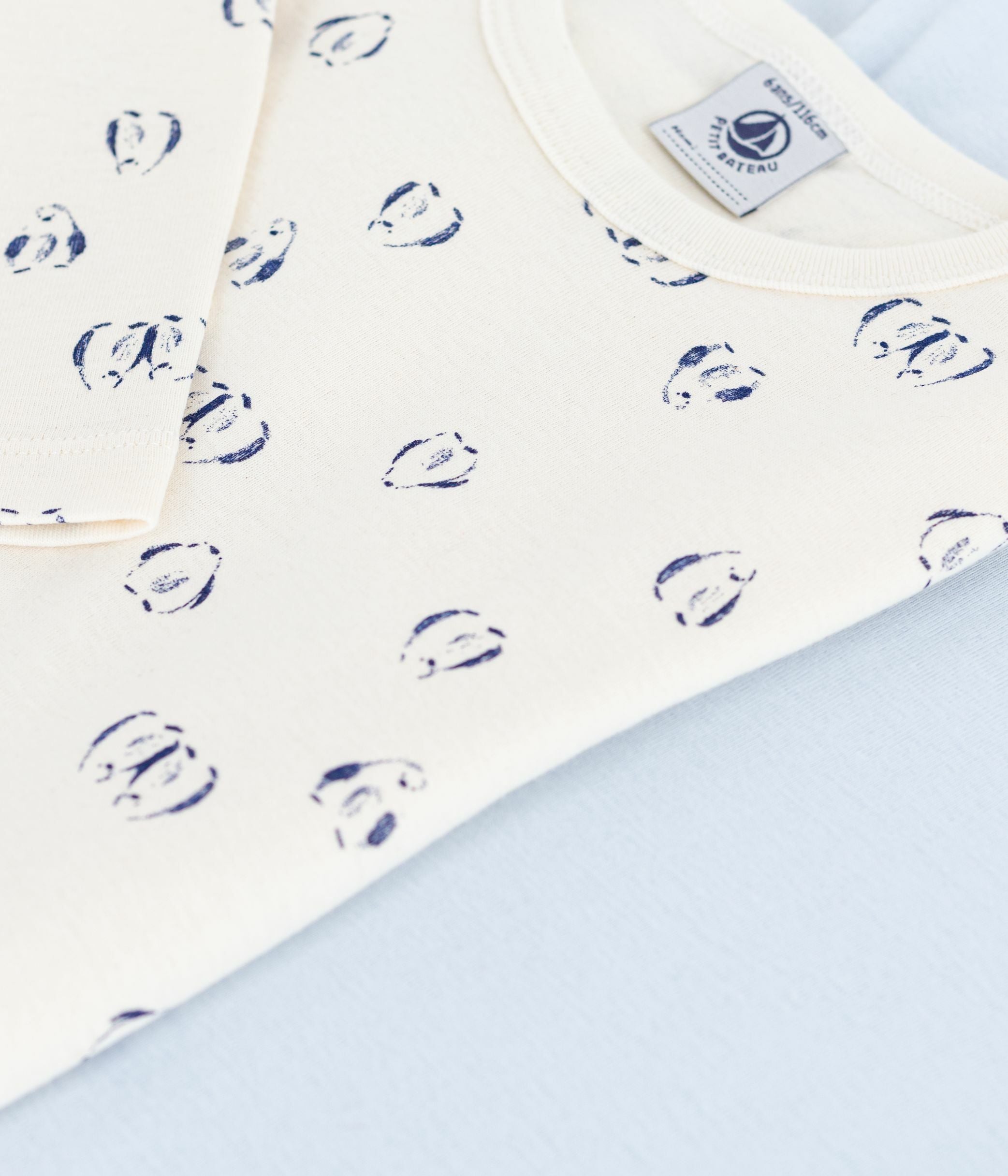 lot-de-2-tee-shirts-enfant-en-coton-manches-longues-imprimé