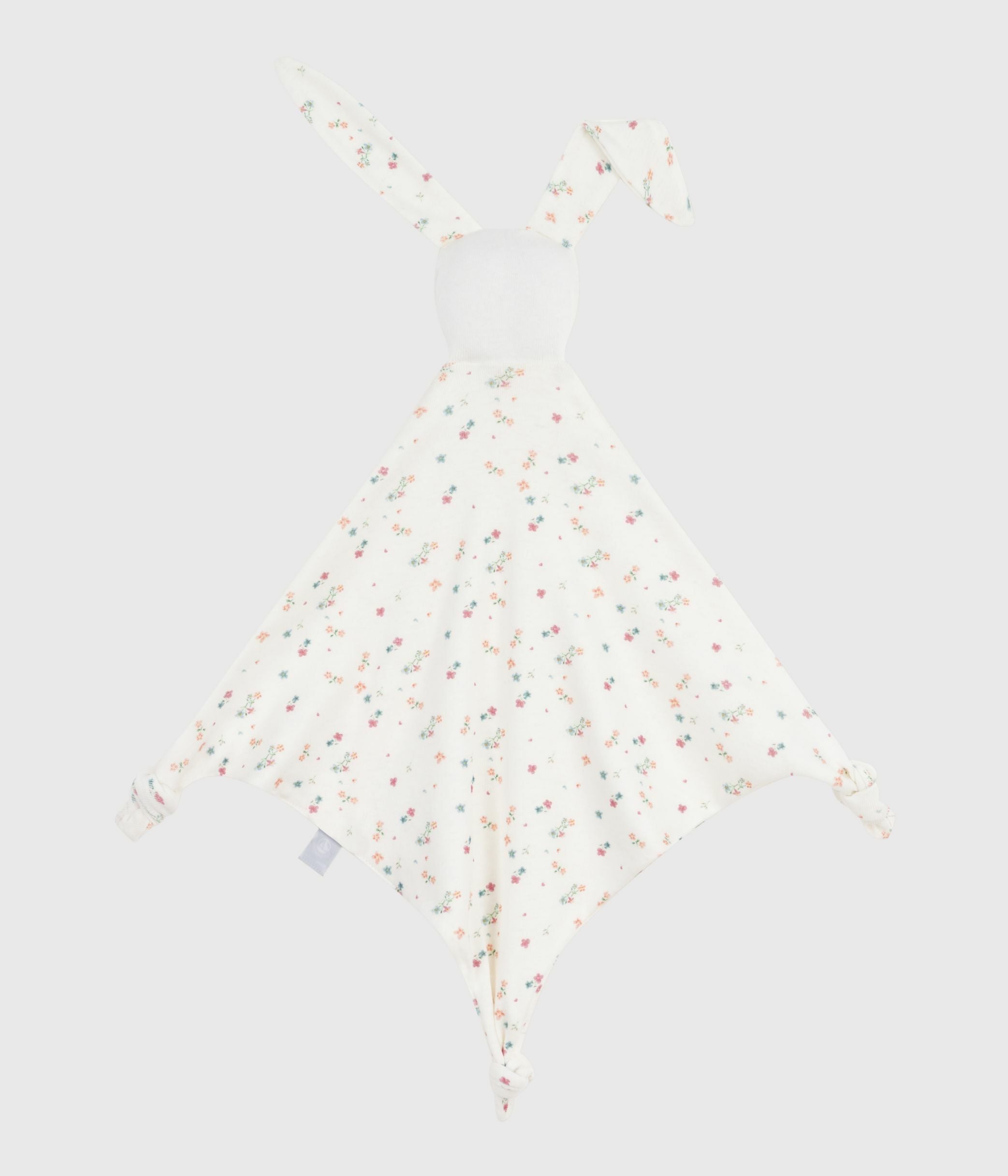 doudou-bébé-en-coton-imprimé-fleuri