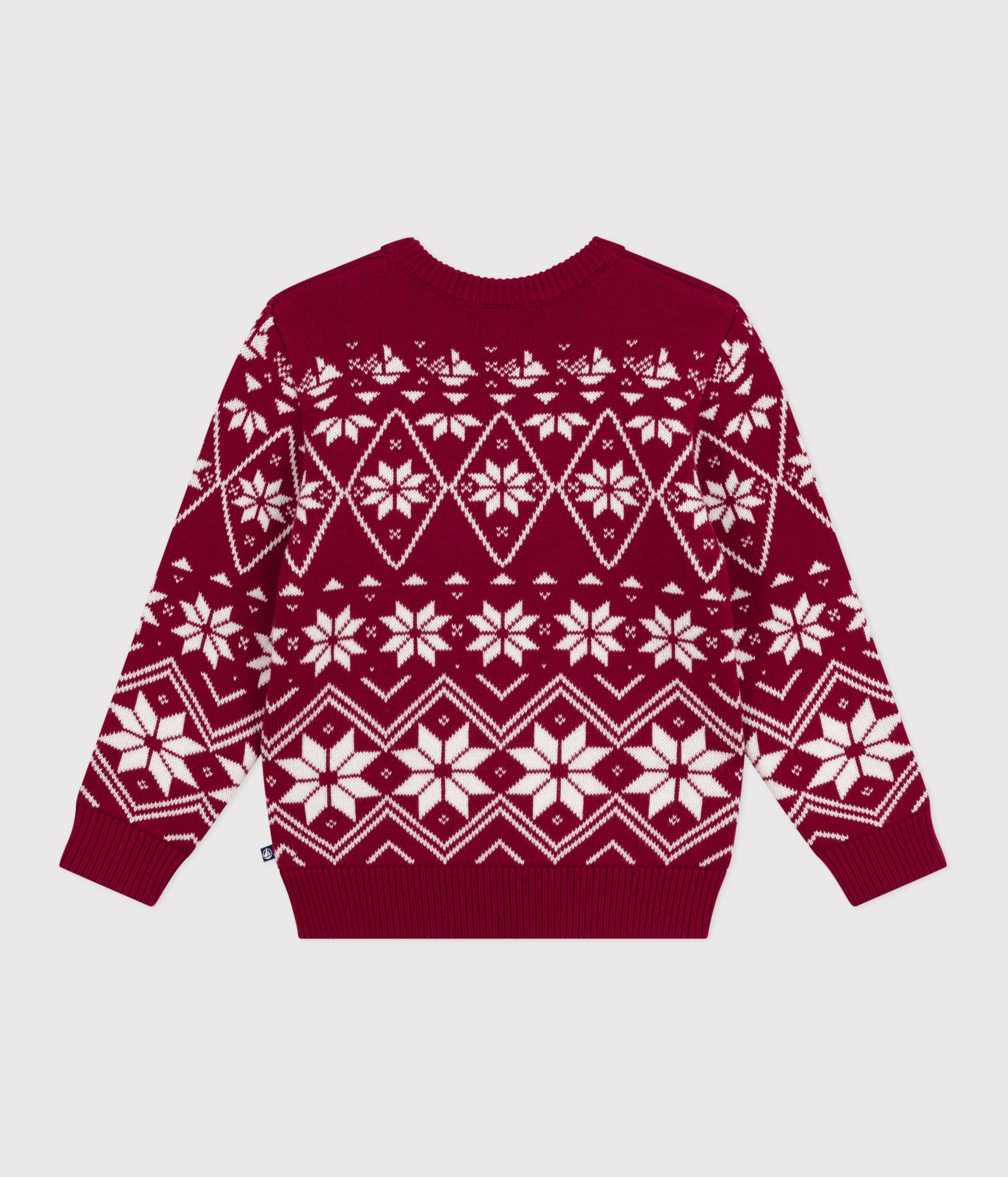 pull-enfant-en-laine-et-coton-à-motifs