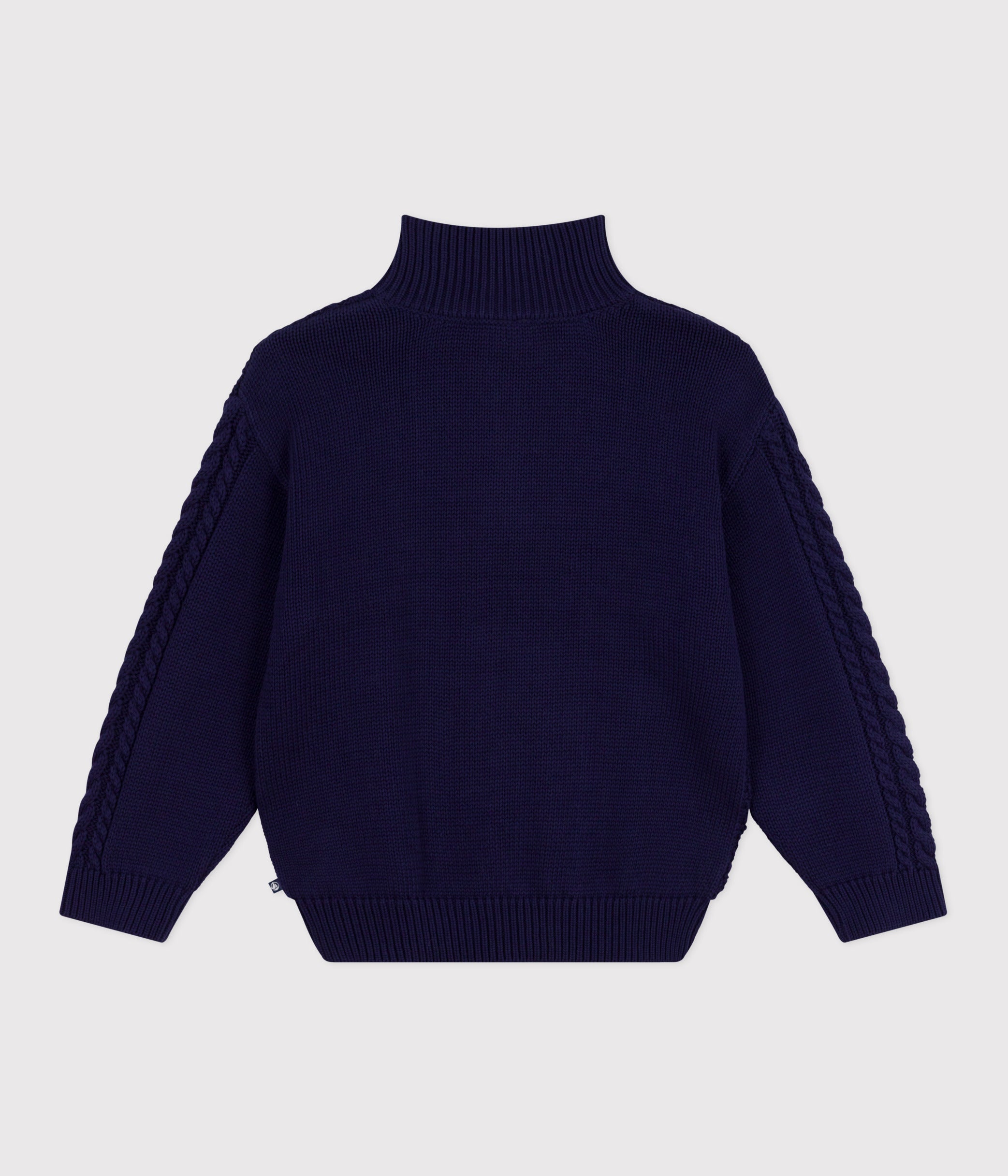 pull-col-camionneur-enfant-en-coton-uni