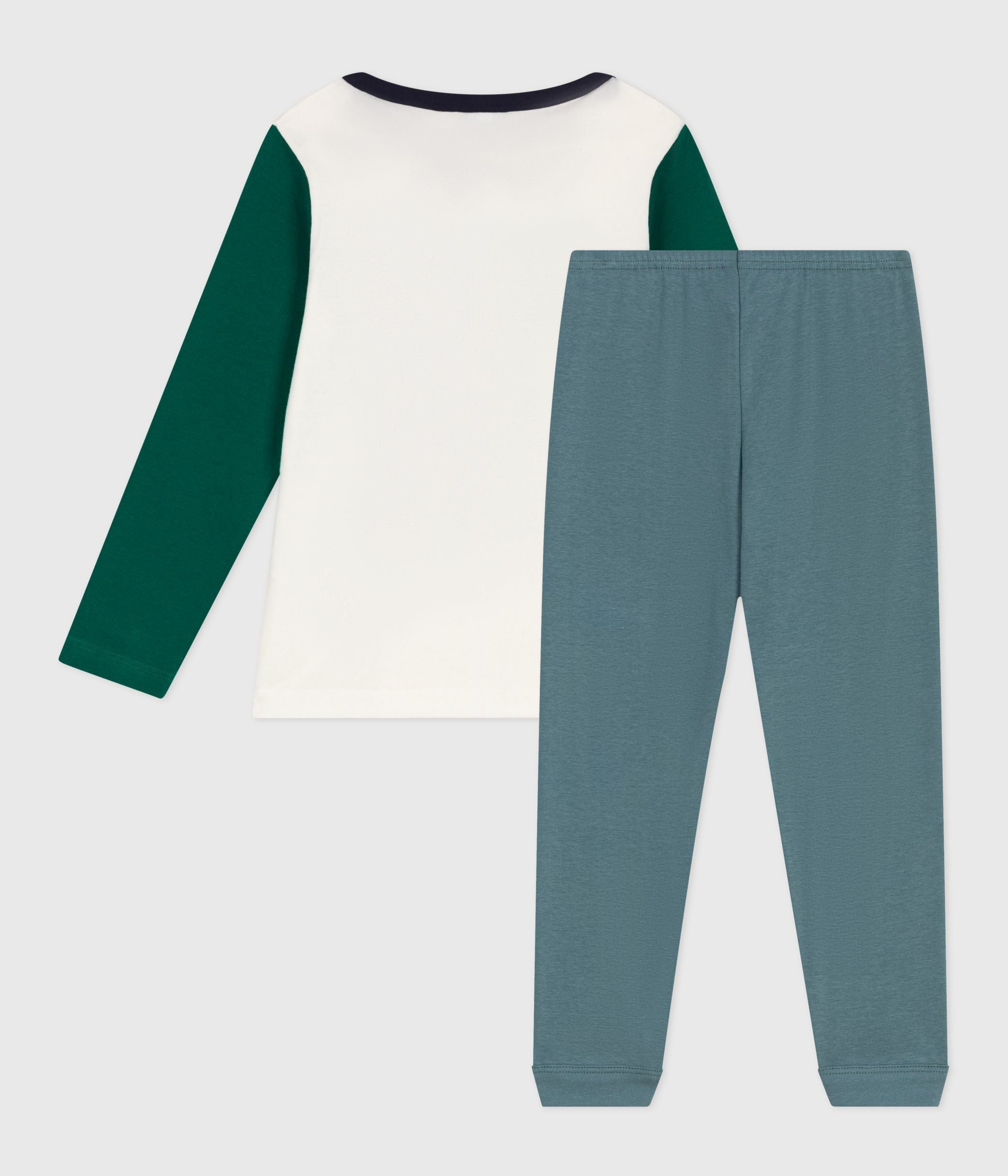 pyjama-enfant-en-coton-bicolore