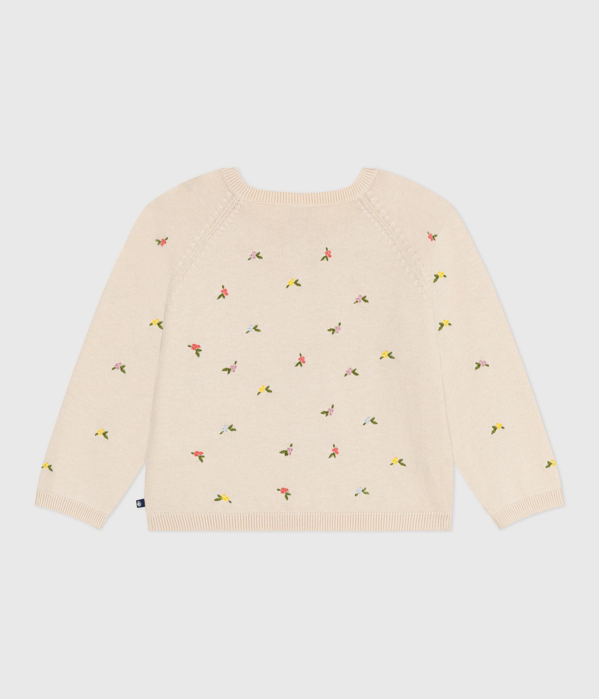 cardigan-enfant-en-laine-et-coton-à-motifs-brodés