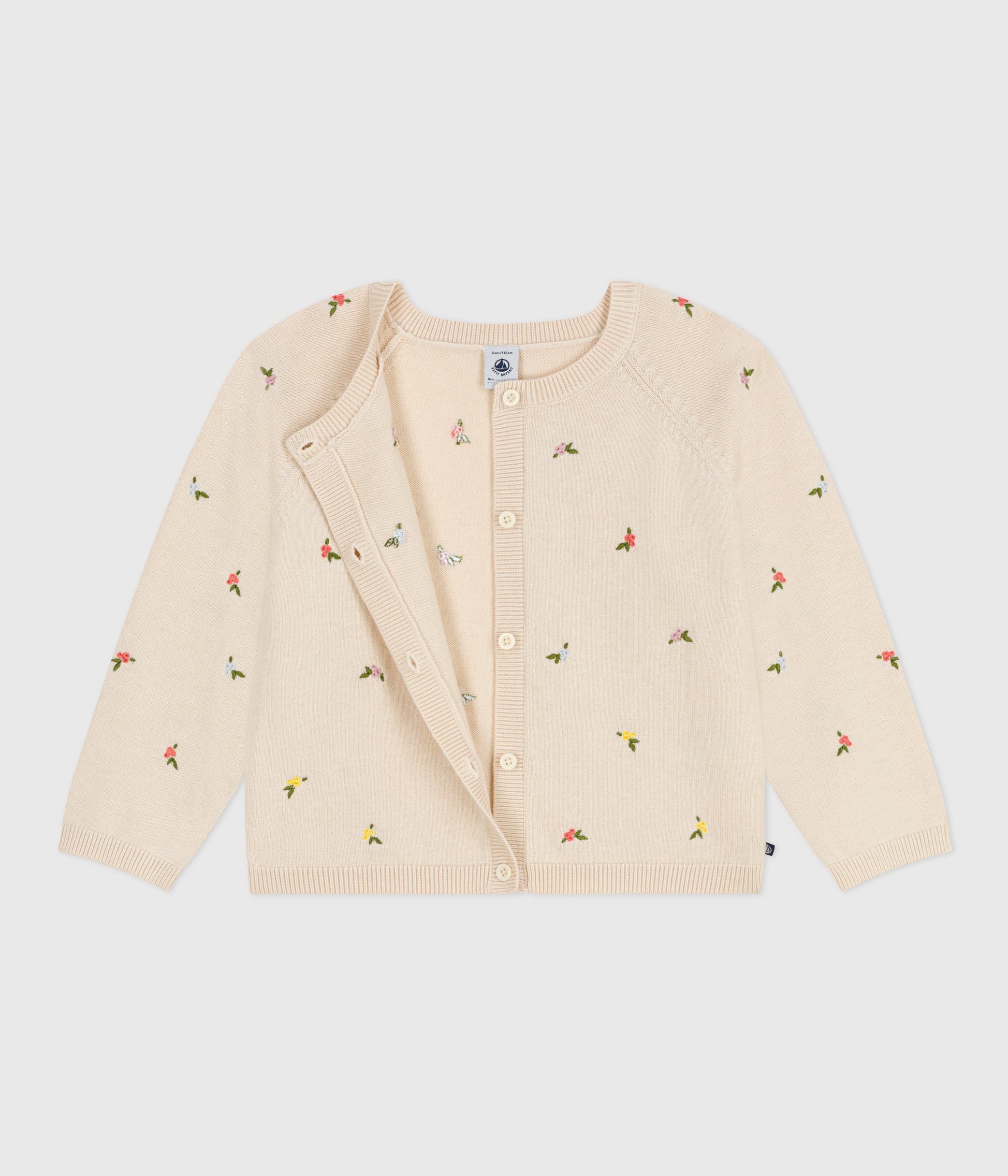 cardigan-enfant-en-laine-et-coton-à-motifs-brodés