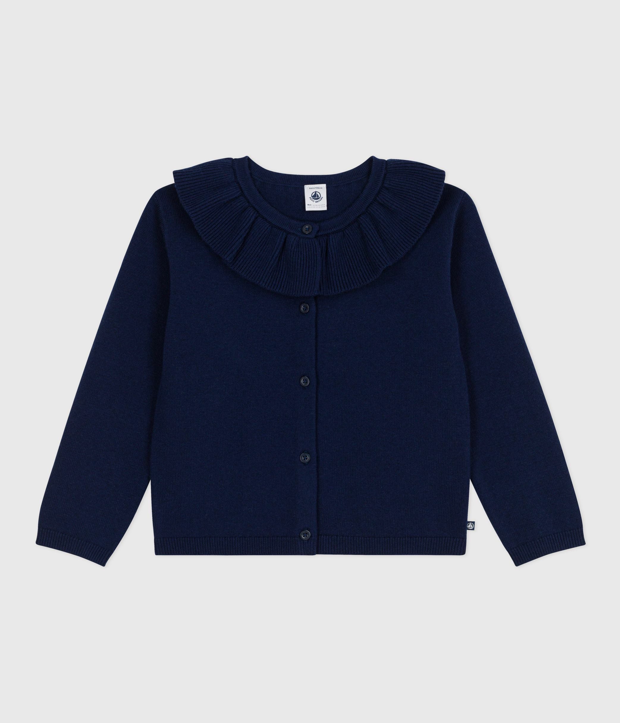 cardigan-enfant-en-laine-et-coton-uni