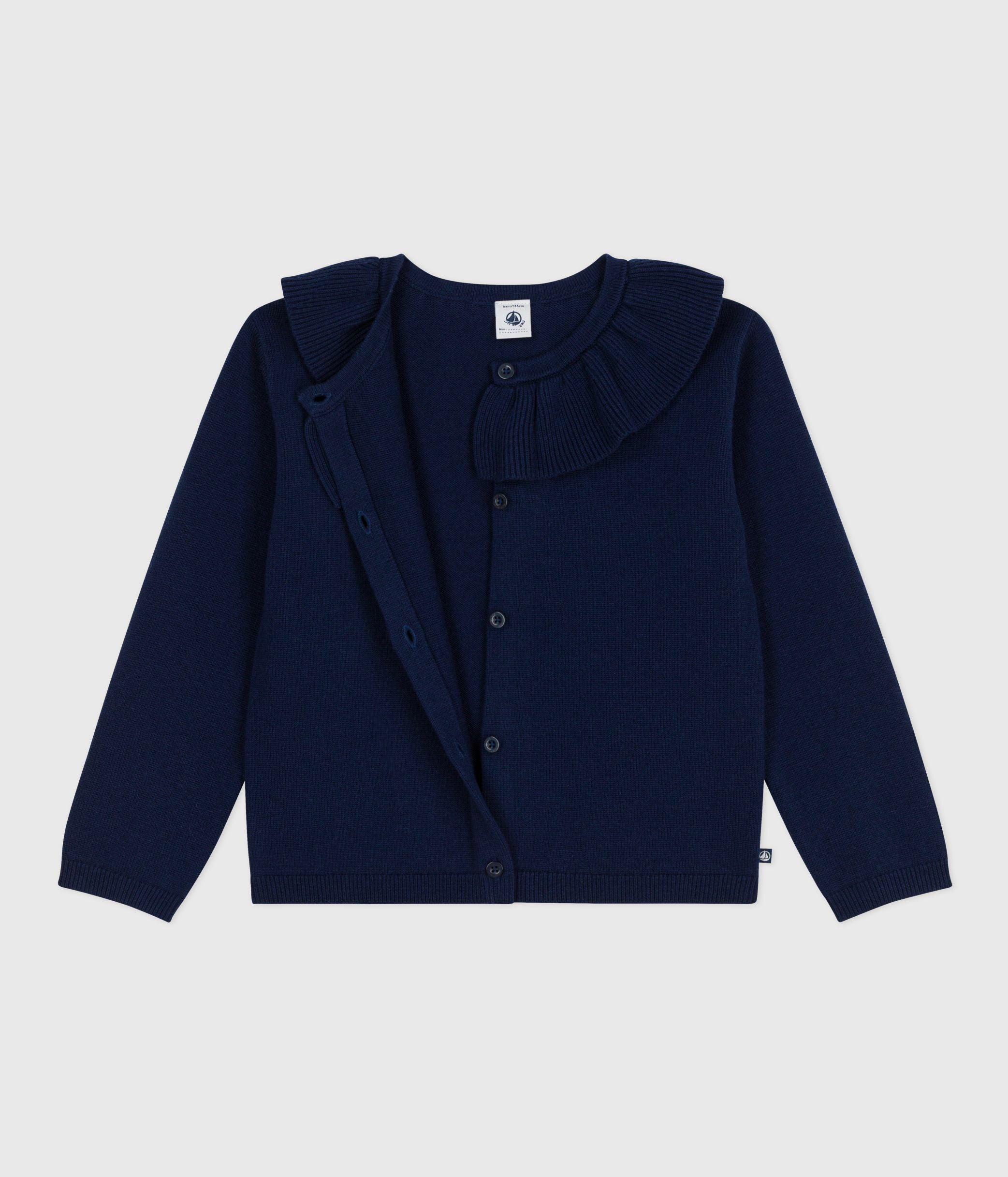 cardigan-enfant-en-laine-et-coton-uni