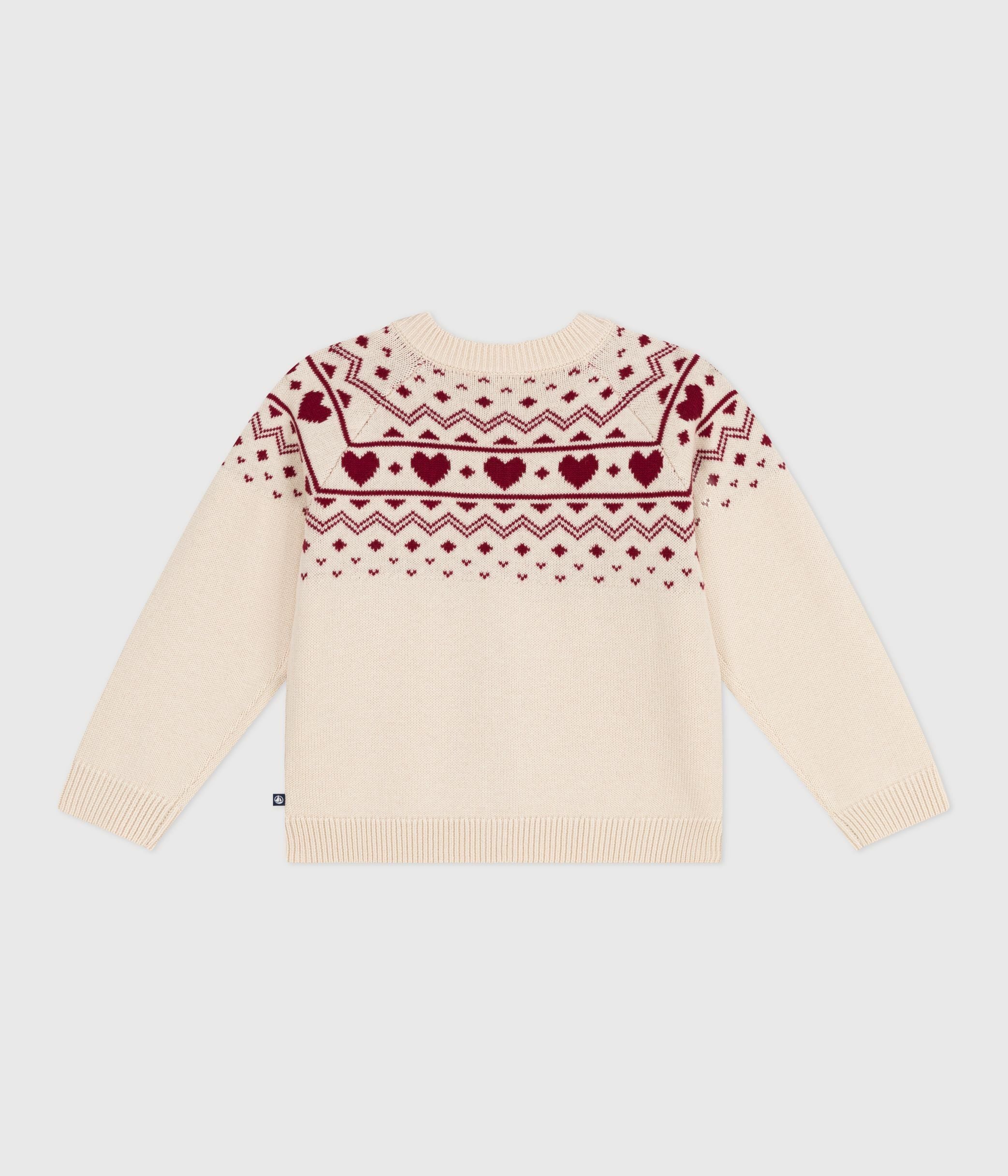 cardigan-enfant-en-laine-et-coton-à-motif-jacquard