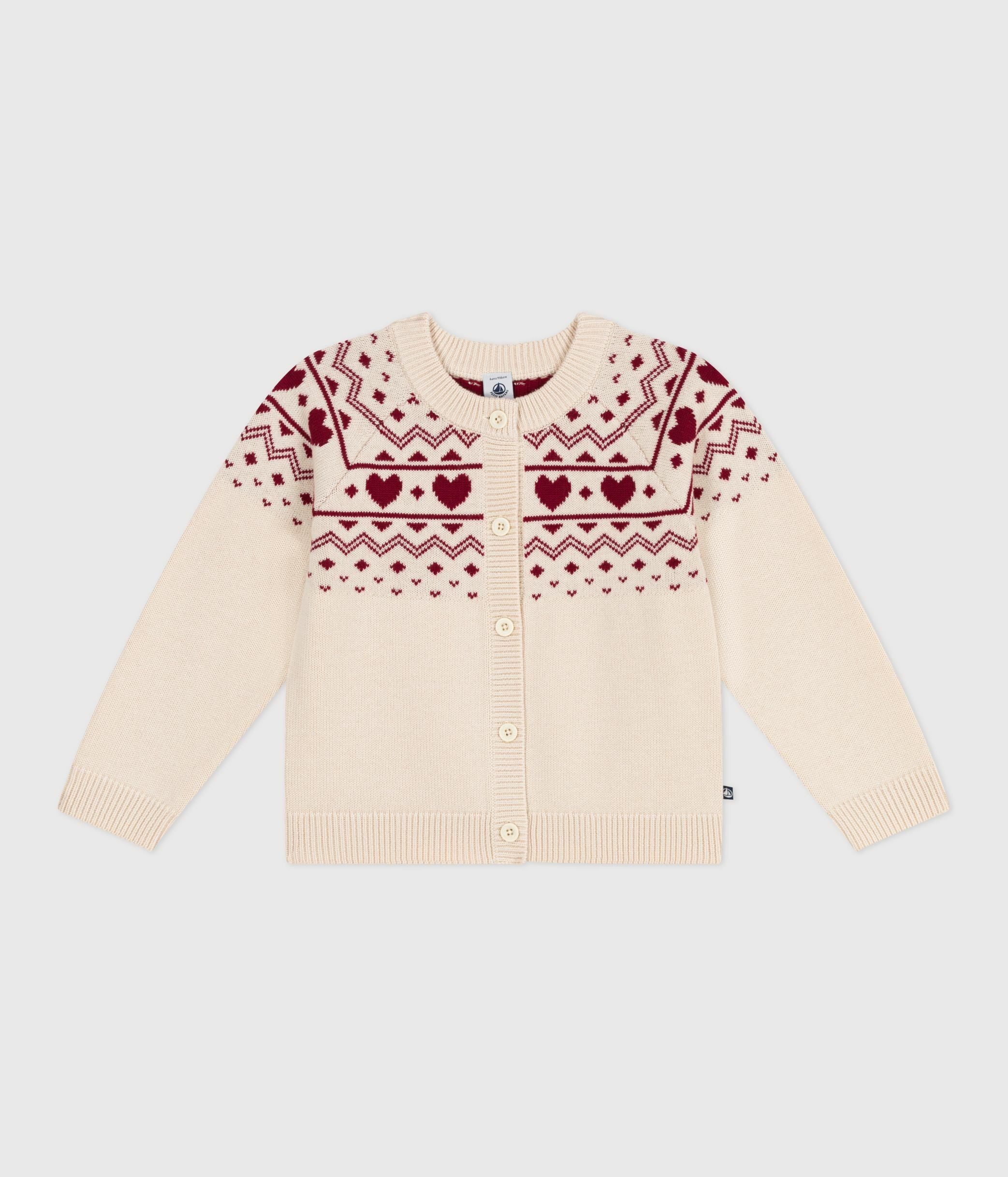 cardigan-enfant-en-laine-et-coton-à-motif-jacquard