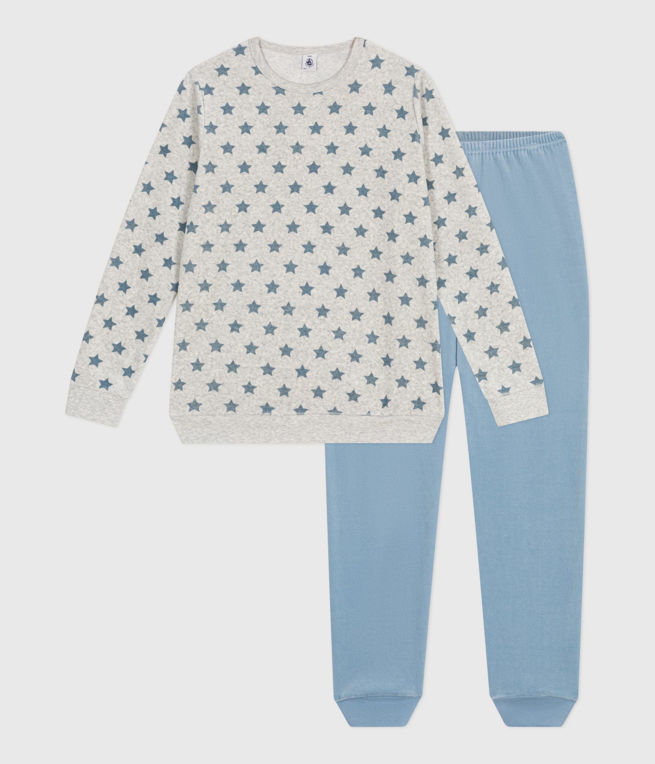 pyjama-junior-en-velours-imprimé-étoiles