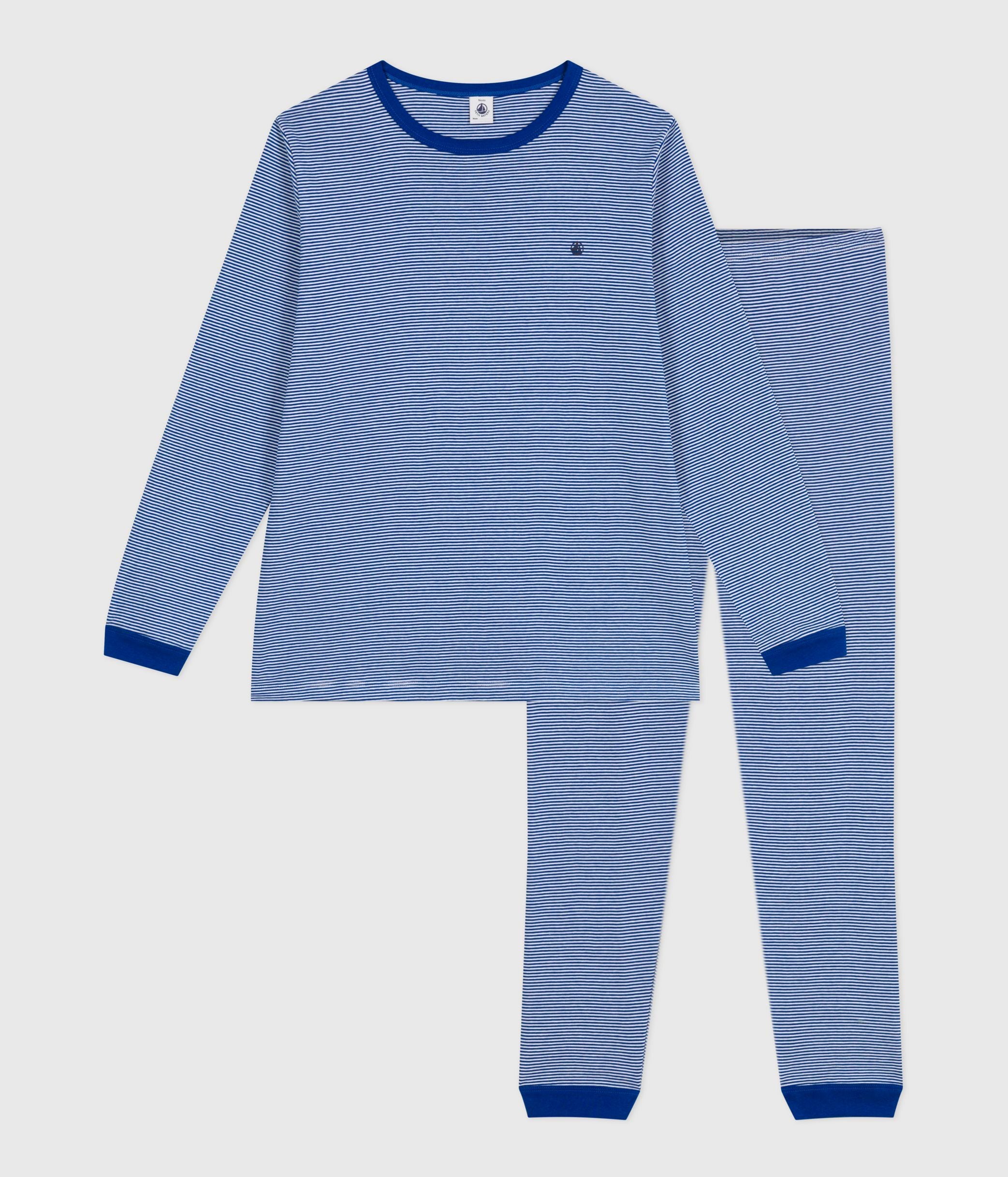 pyjama-junior-en-coton-à-rayures