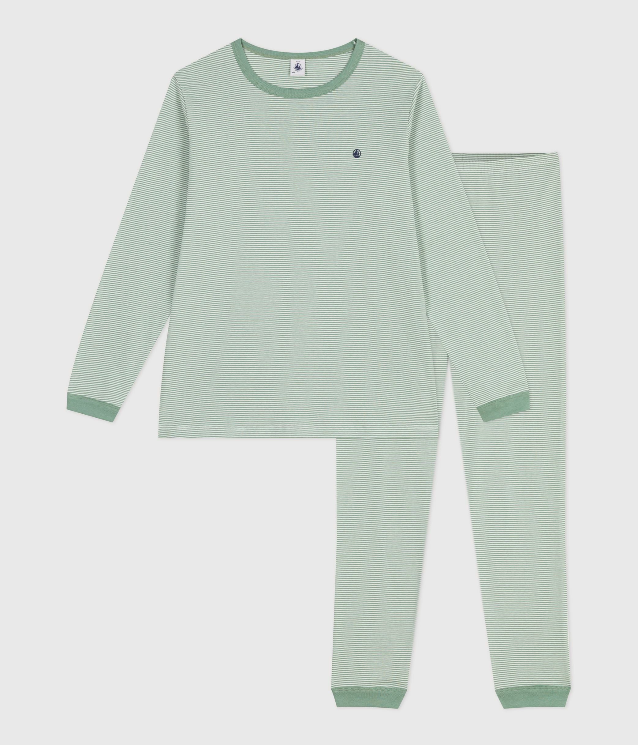 pyjama-junior-en-coton-à-rayures