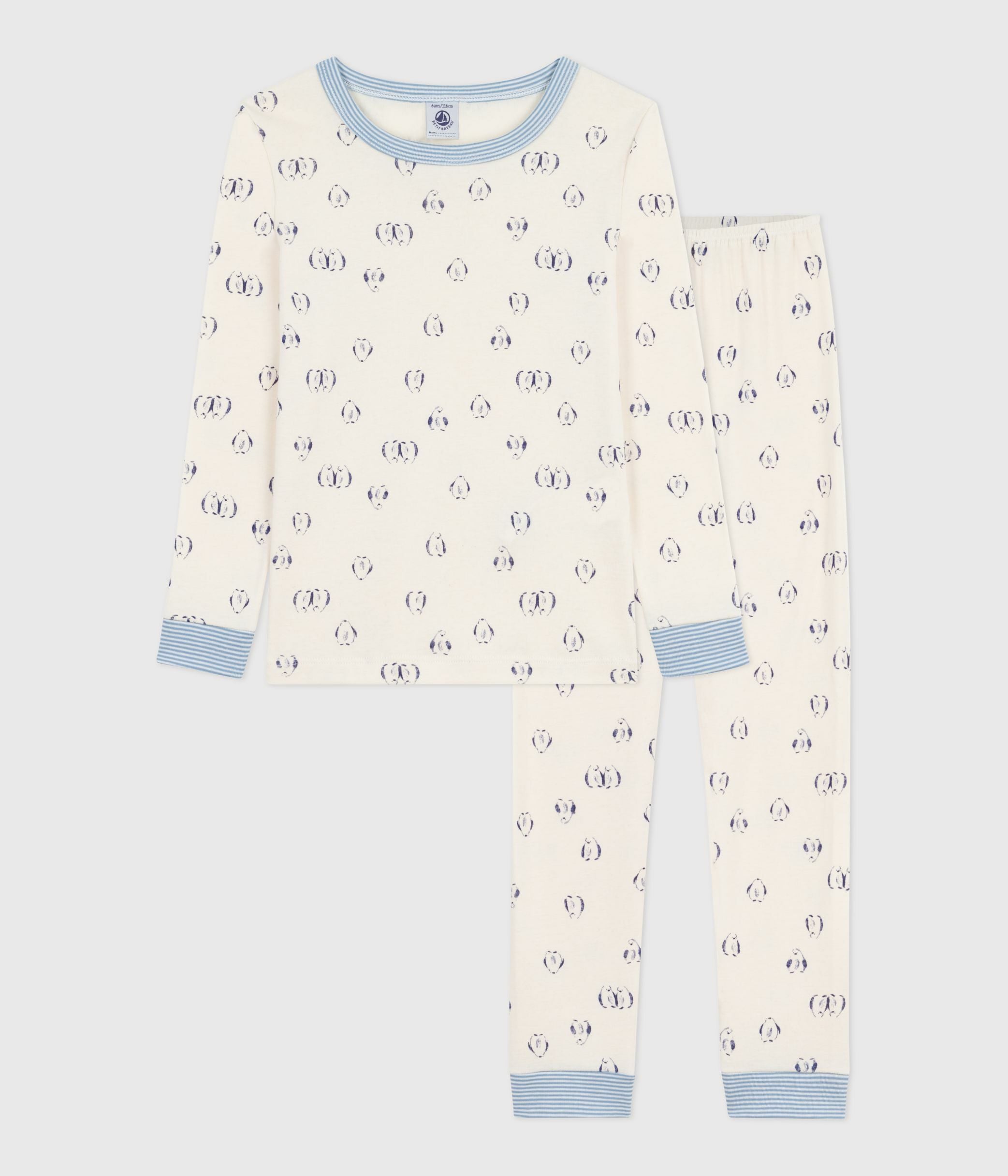 pyjama-enfant-en-coton-jambes-très-ajustées-imprimé