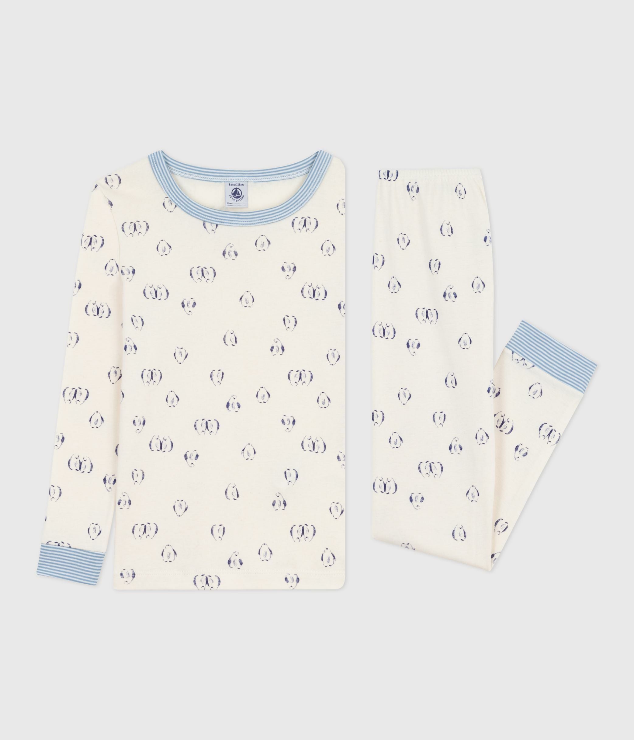 pyjama-enfant-en-coton-jambes-très-ajustées-imprimé