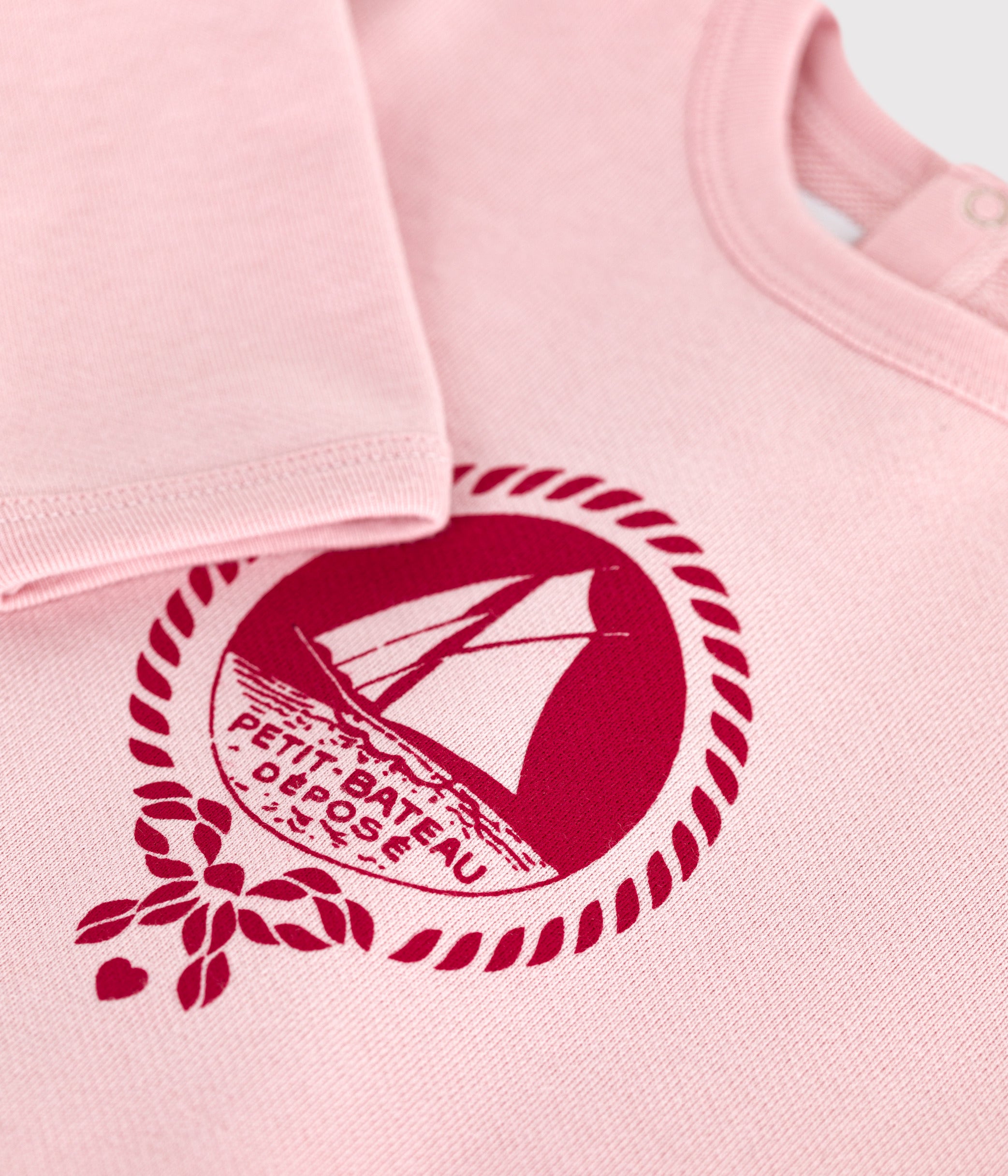 sweatshirt-bébé-en-coton-motif-petit-bateau-vintage