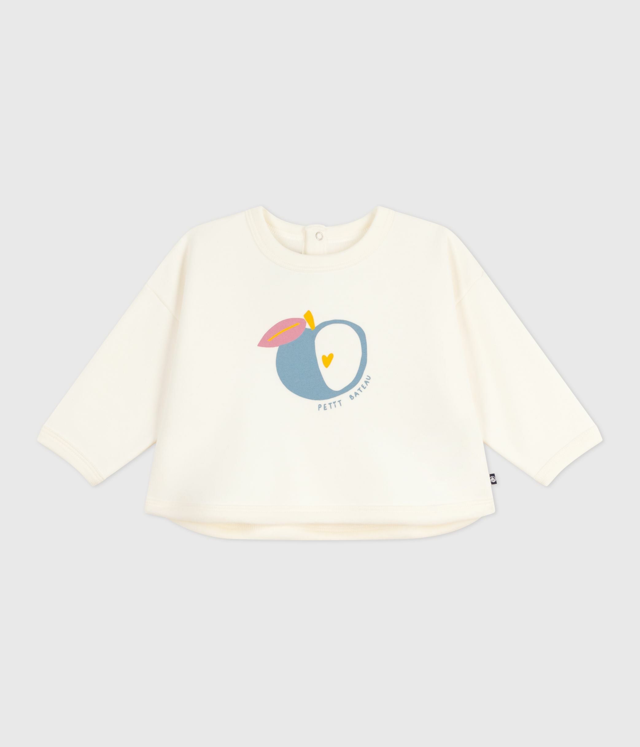 sweatshirt-bébé-en-coton-doux-et-chaud-motif-pomme