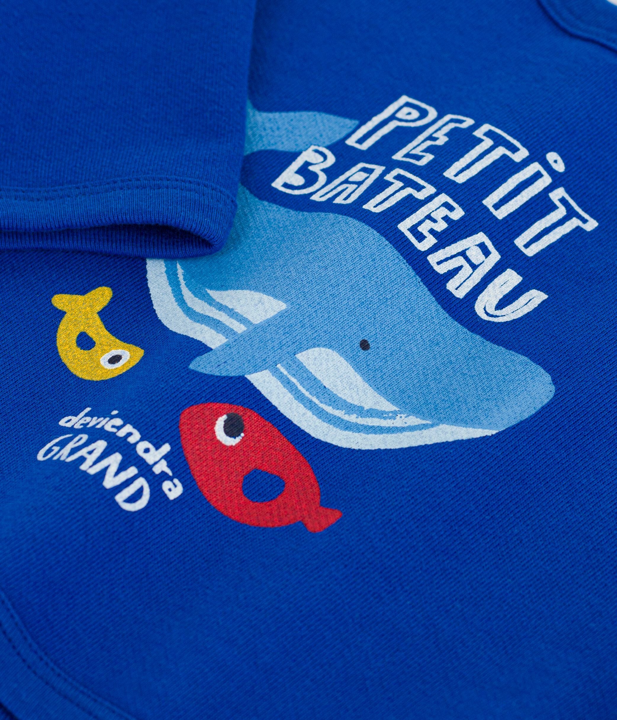 sweatshirt-bébé-en-coton-motif-baleine