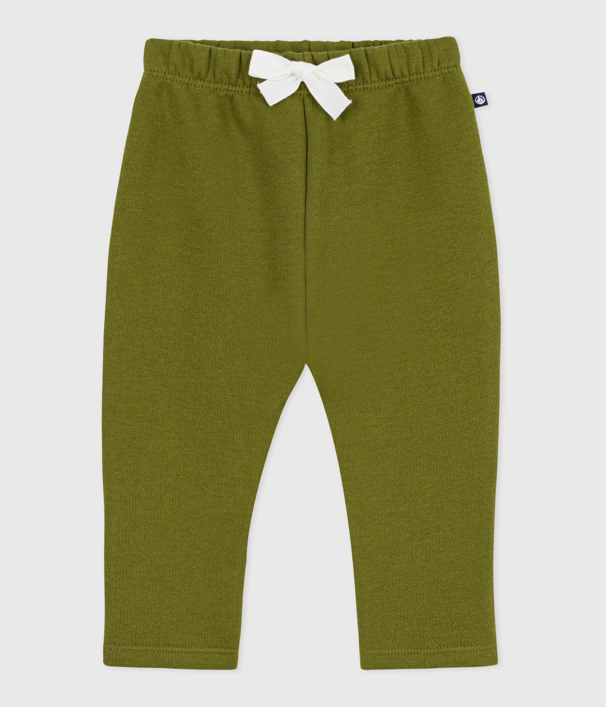 pantalon-bébé-en-coton-uni