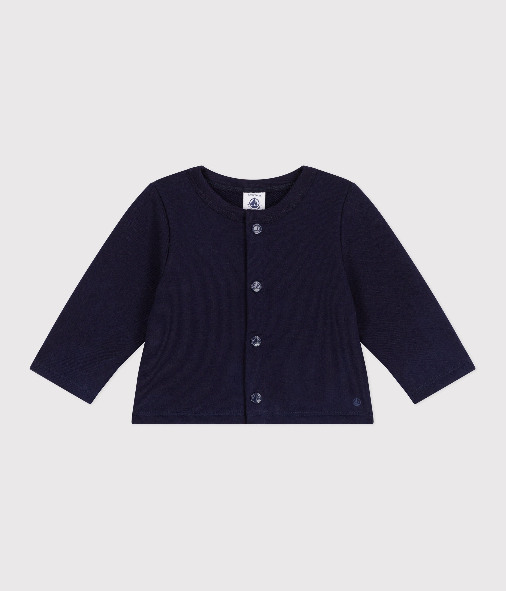 cardigan-bébé-en-coton-uni