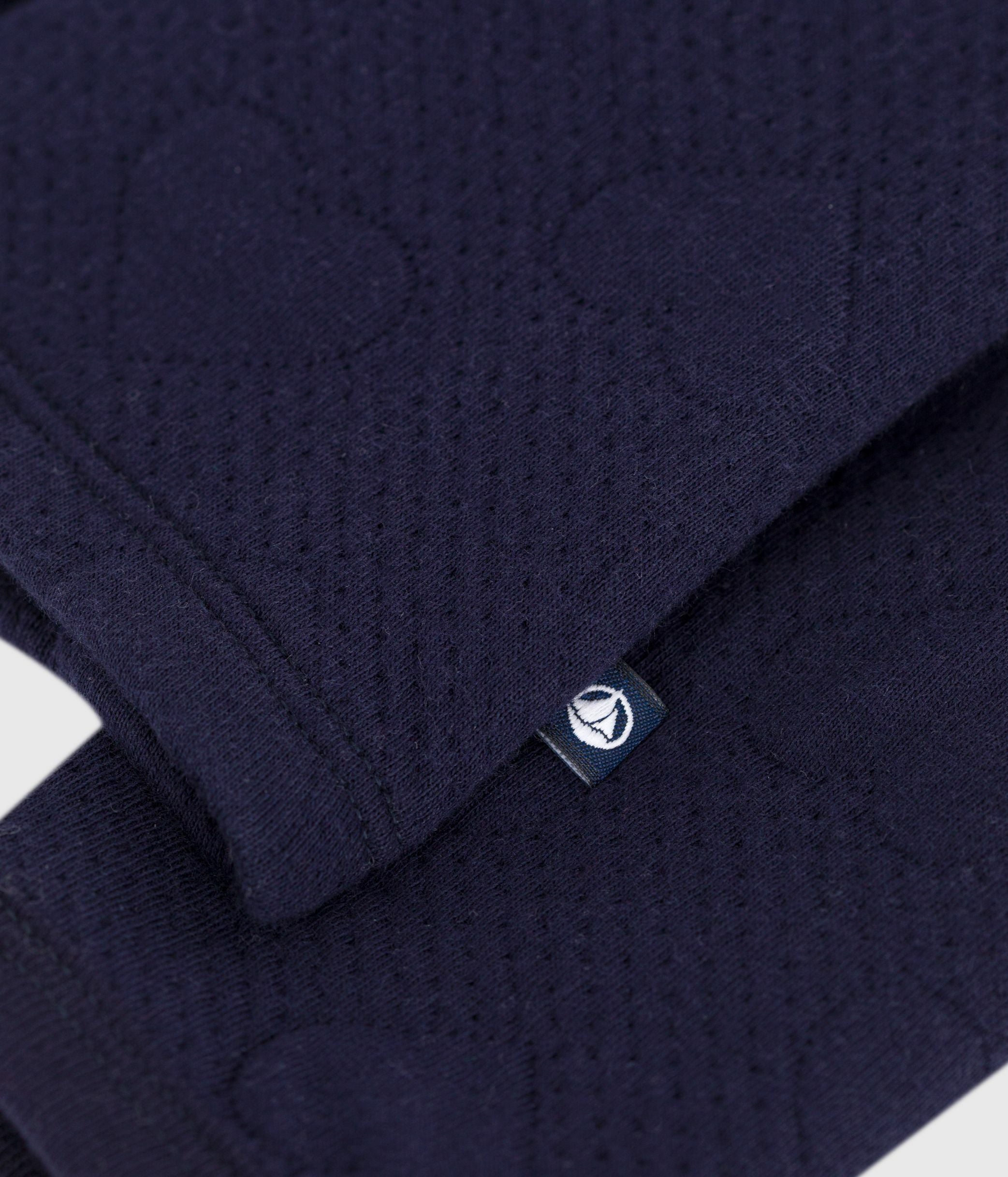 cardigan-bébé-en-coton-épais,-motifs-cœurs