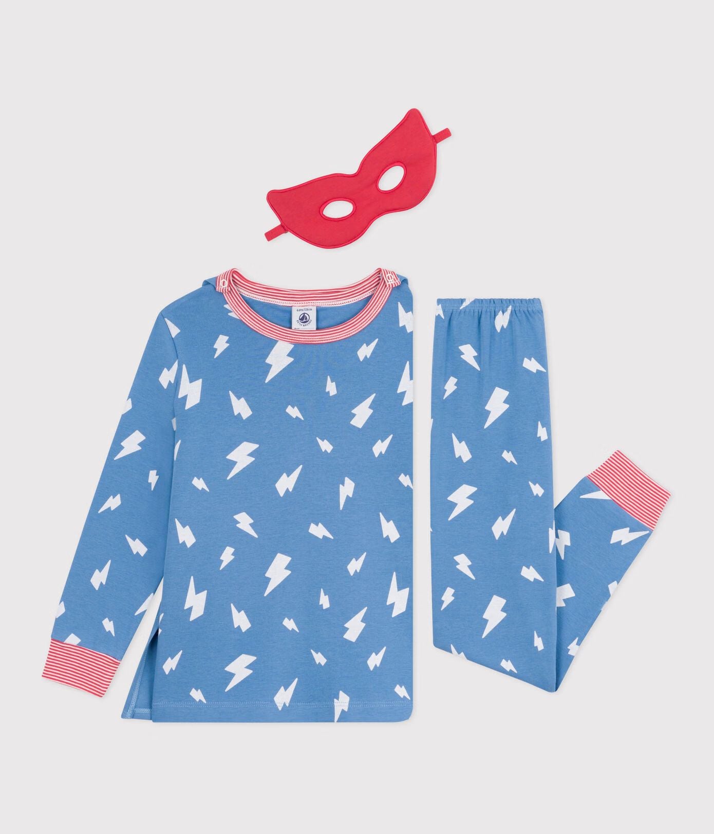 pyjama-déguisement-enfant-en-coton-phosphorescent-avec-cape