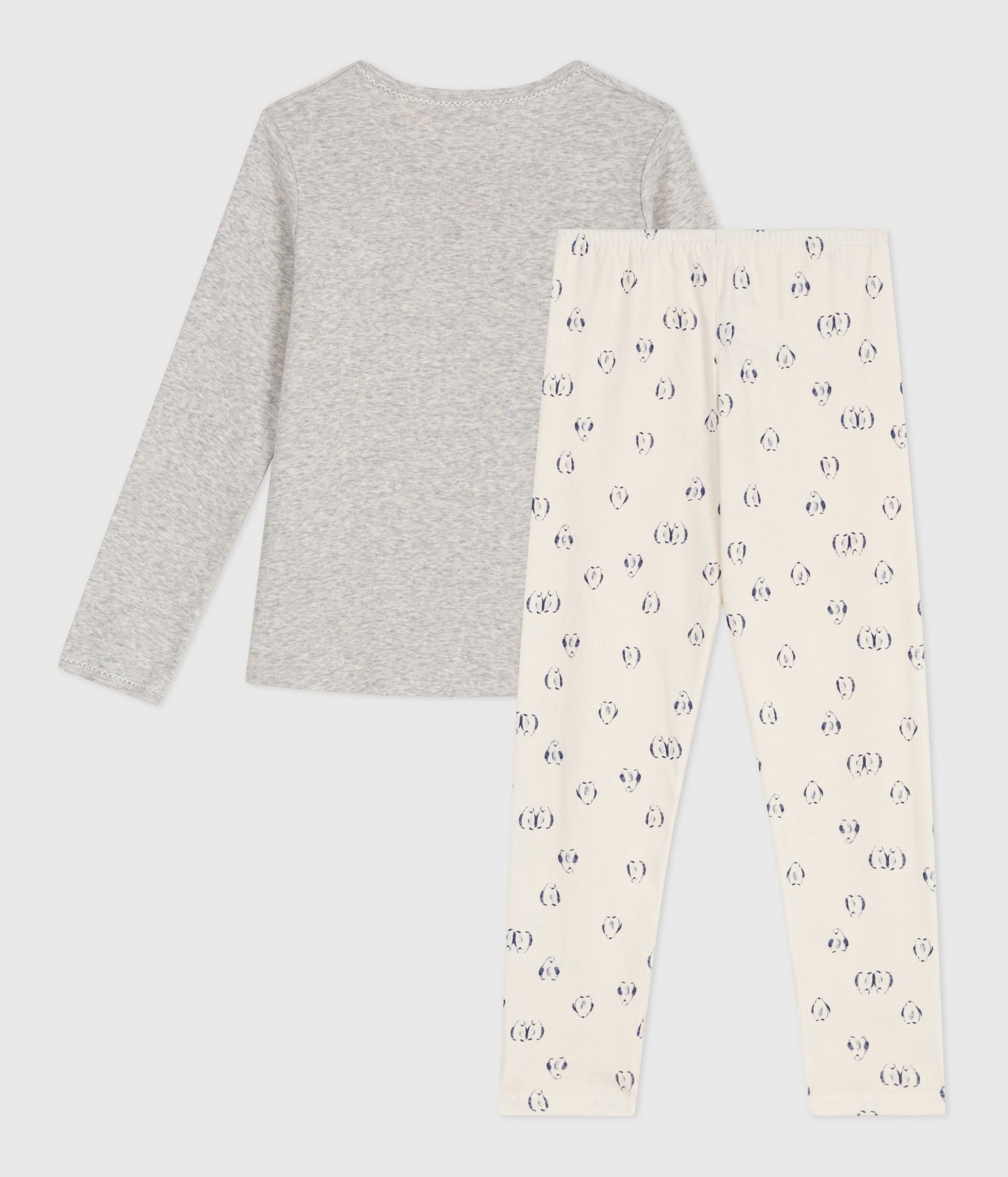 pyjama-enfant-en-coton-imprimé-pingouin