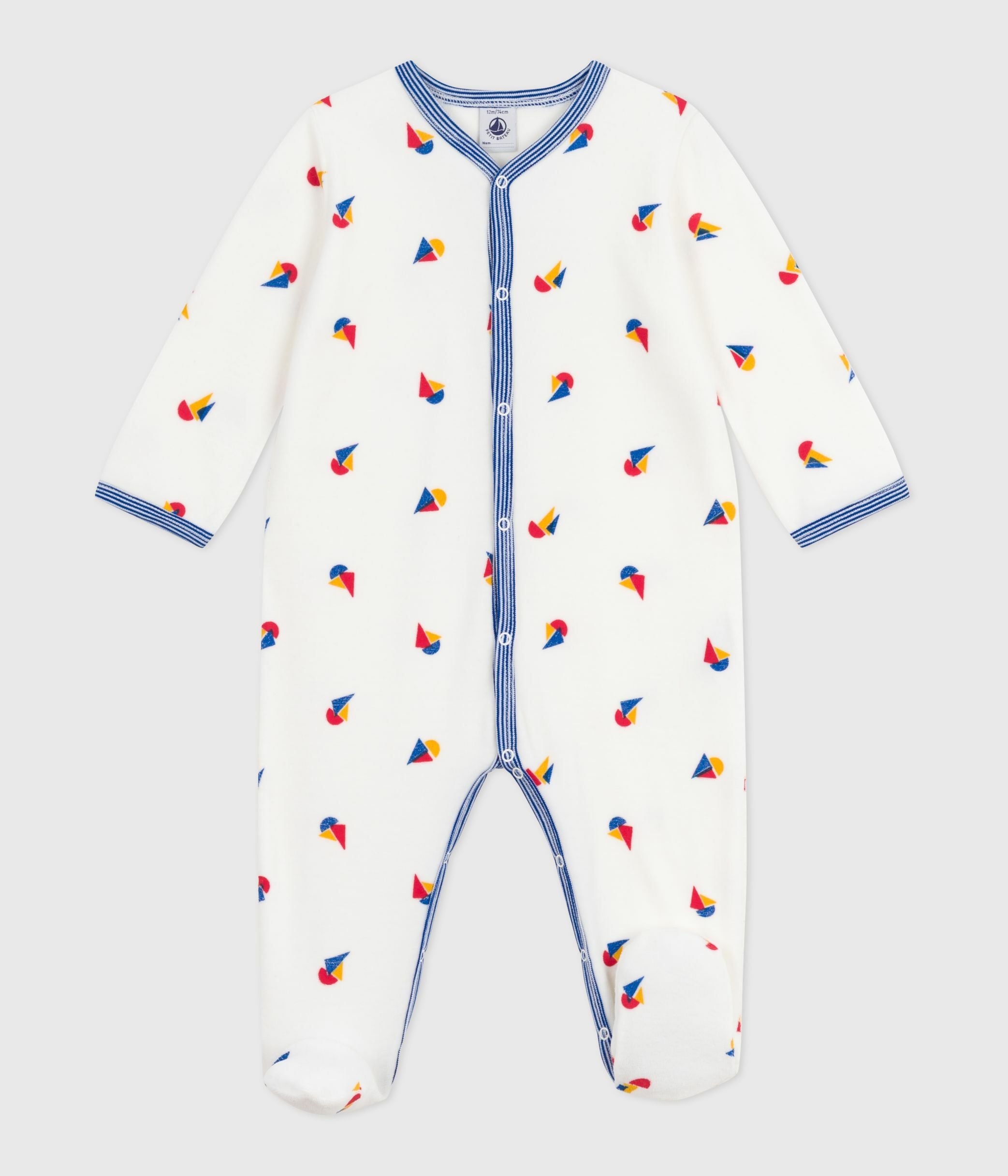 pyjama-bébé-en-velours-imprimé