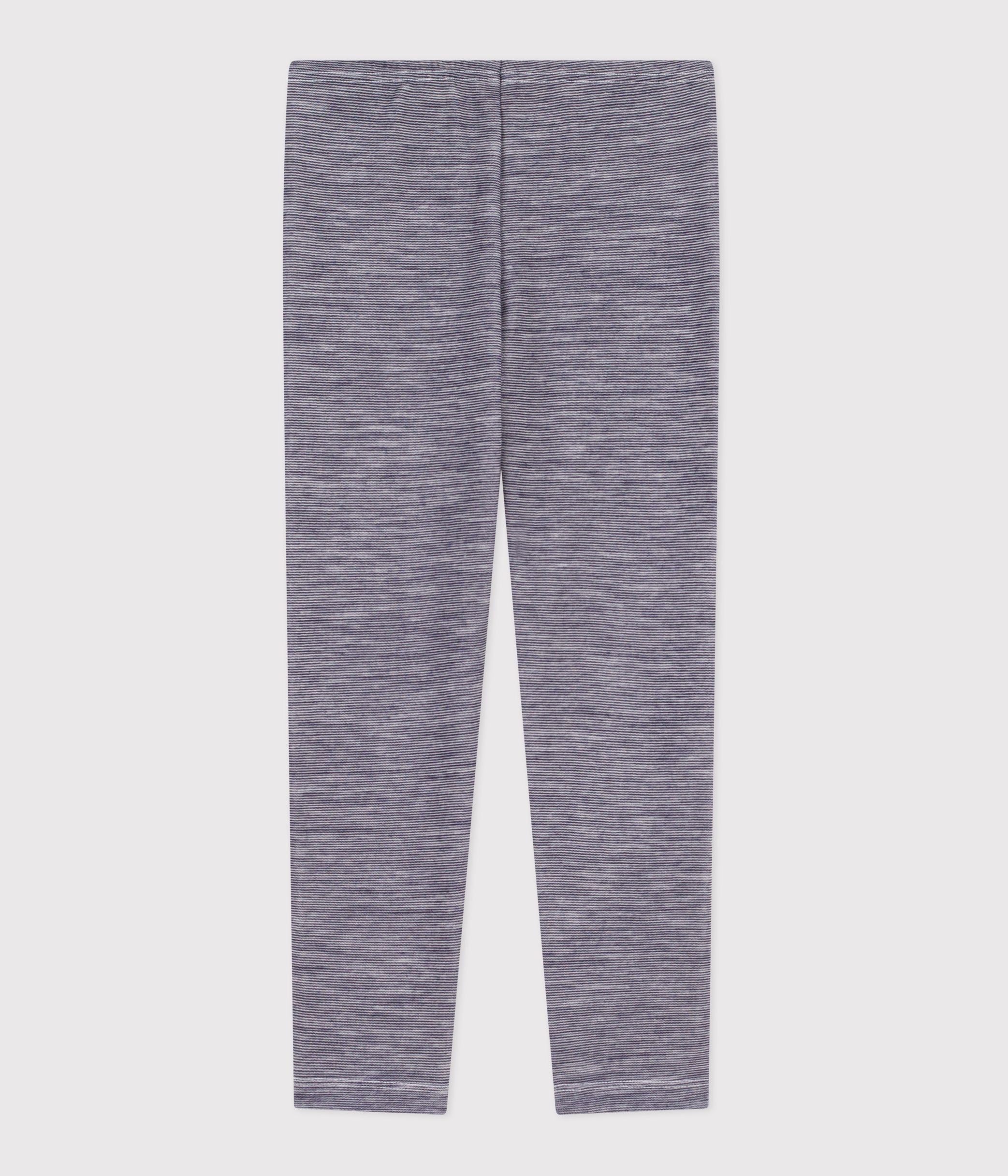legging-enfant-en-laine-et-coton-à-rayures