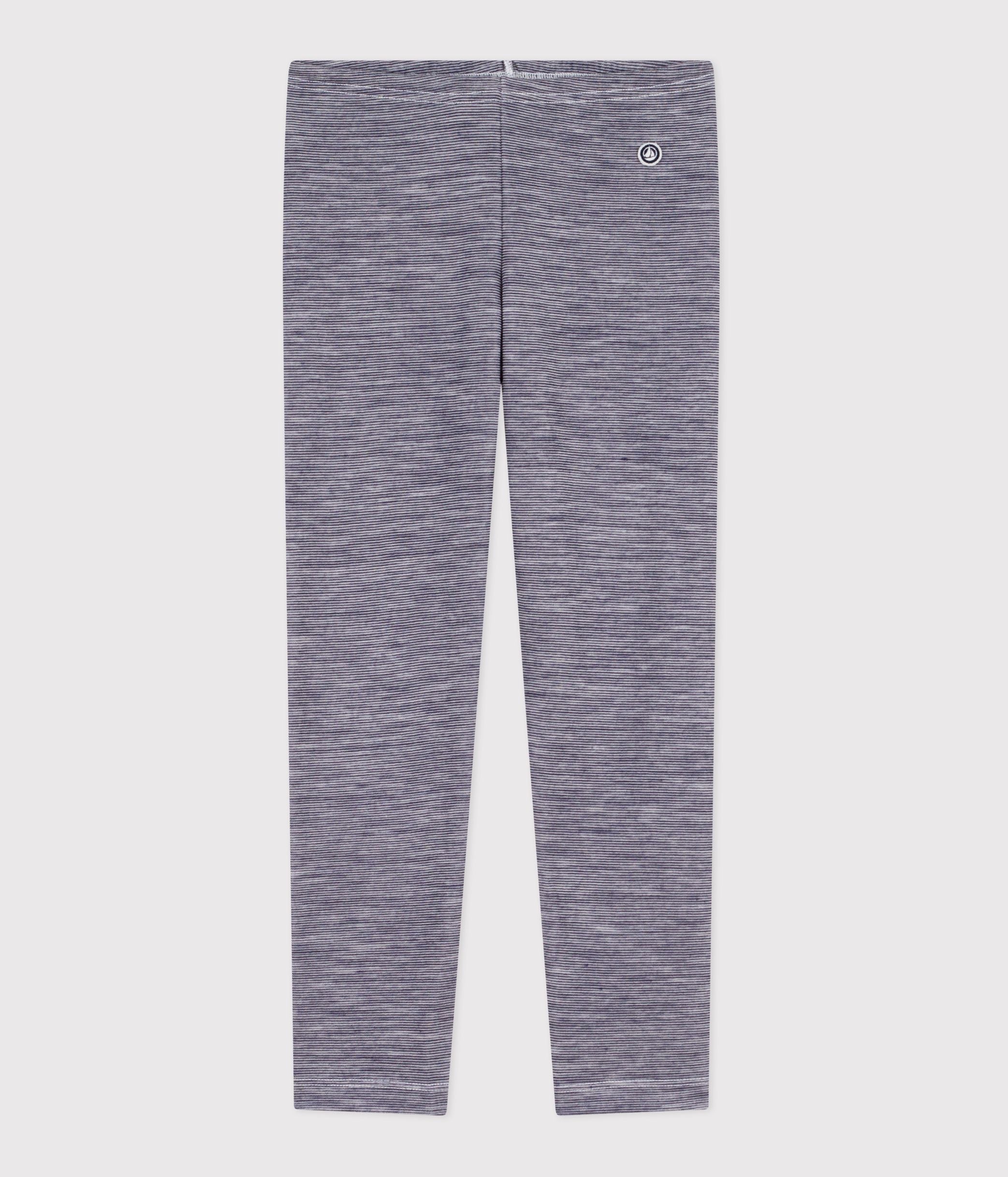 legging-enfant-en-laine-et-coton-à-rayures