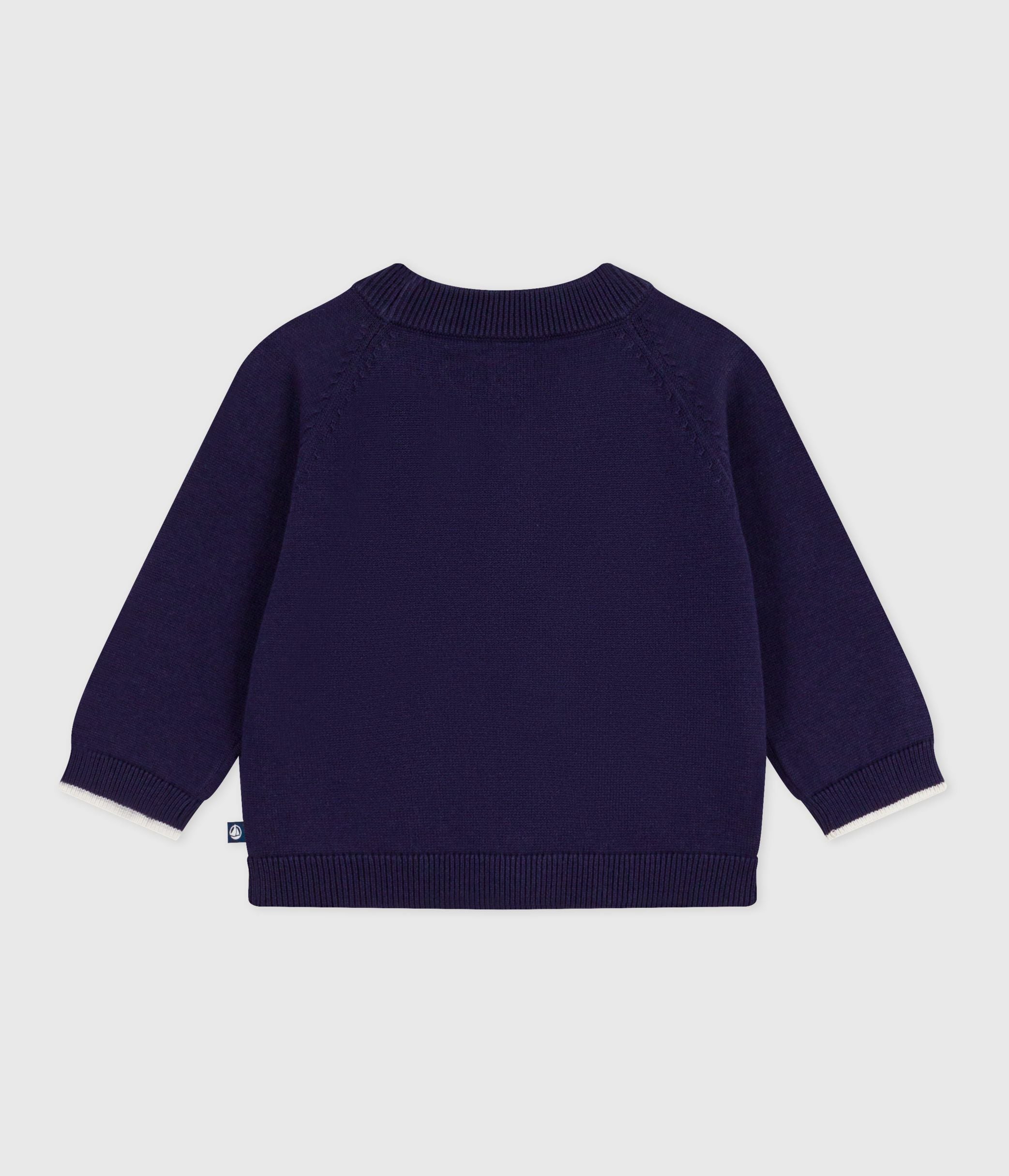 cardigan-bébé-en-coton-uni