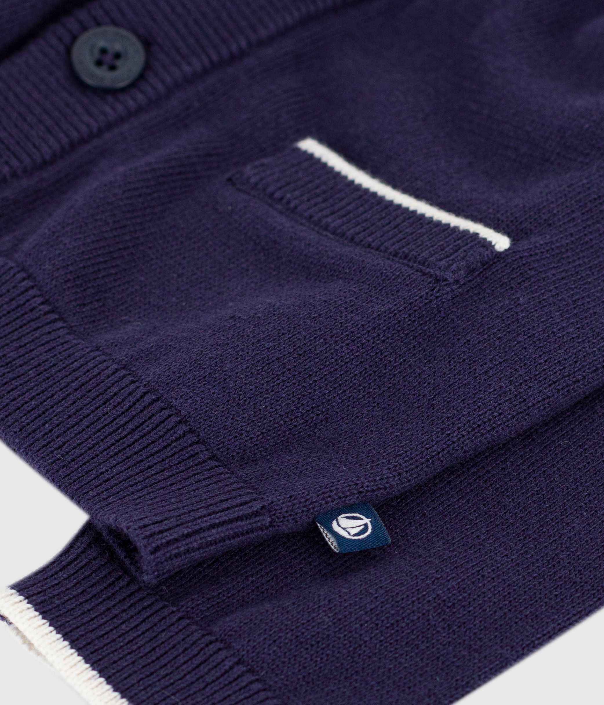 cardigan-bébé-en-coton-uni