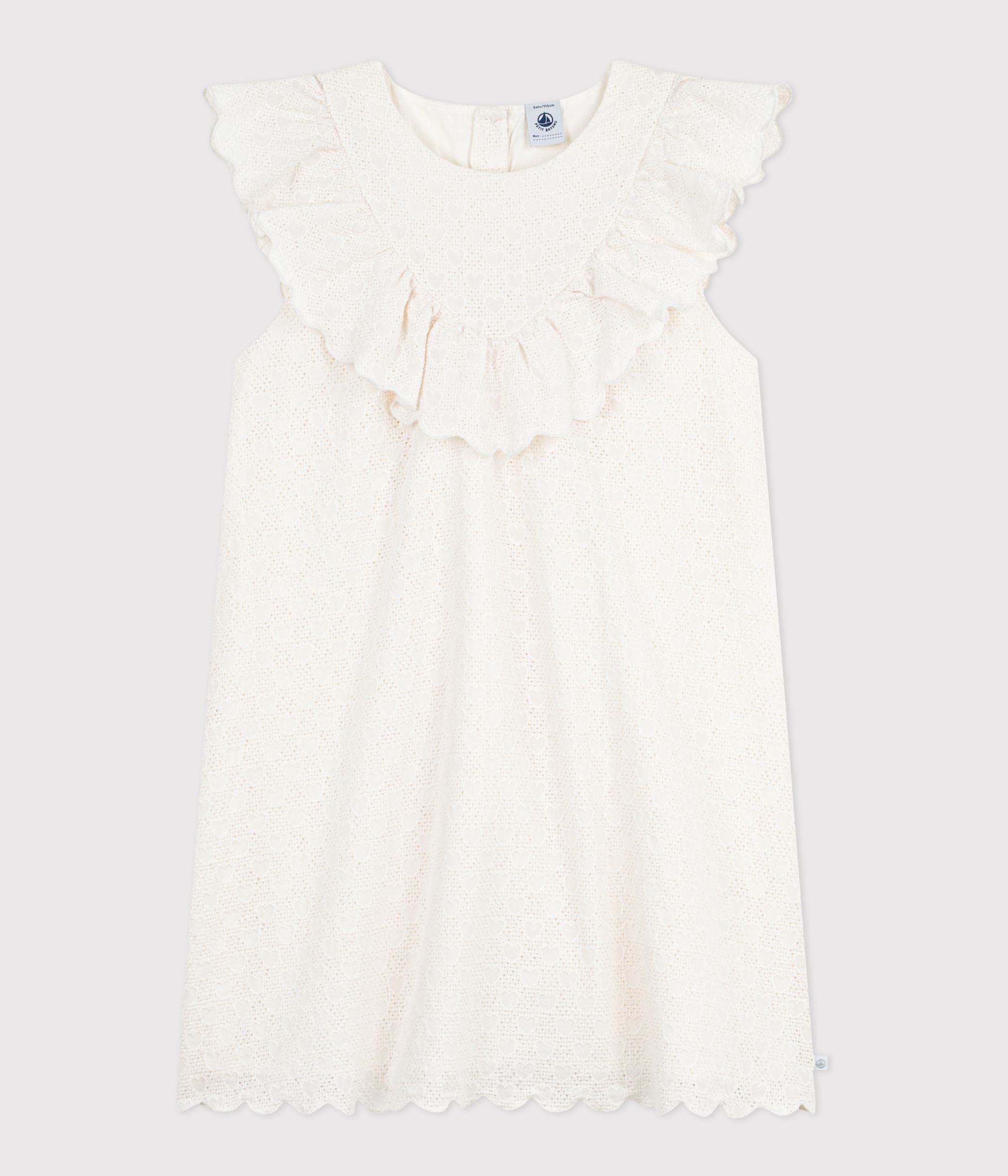 robe-enfant-manches-courtes-en-coton-motifs-coeurs