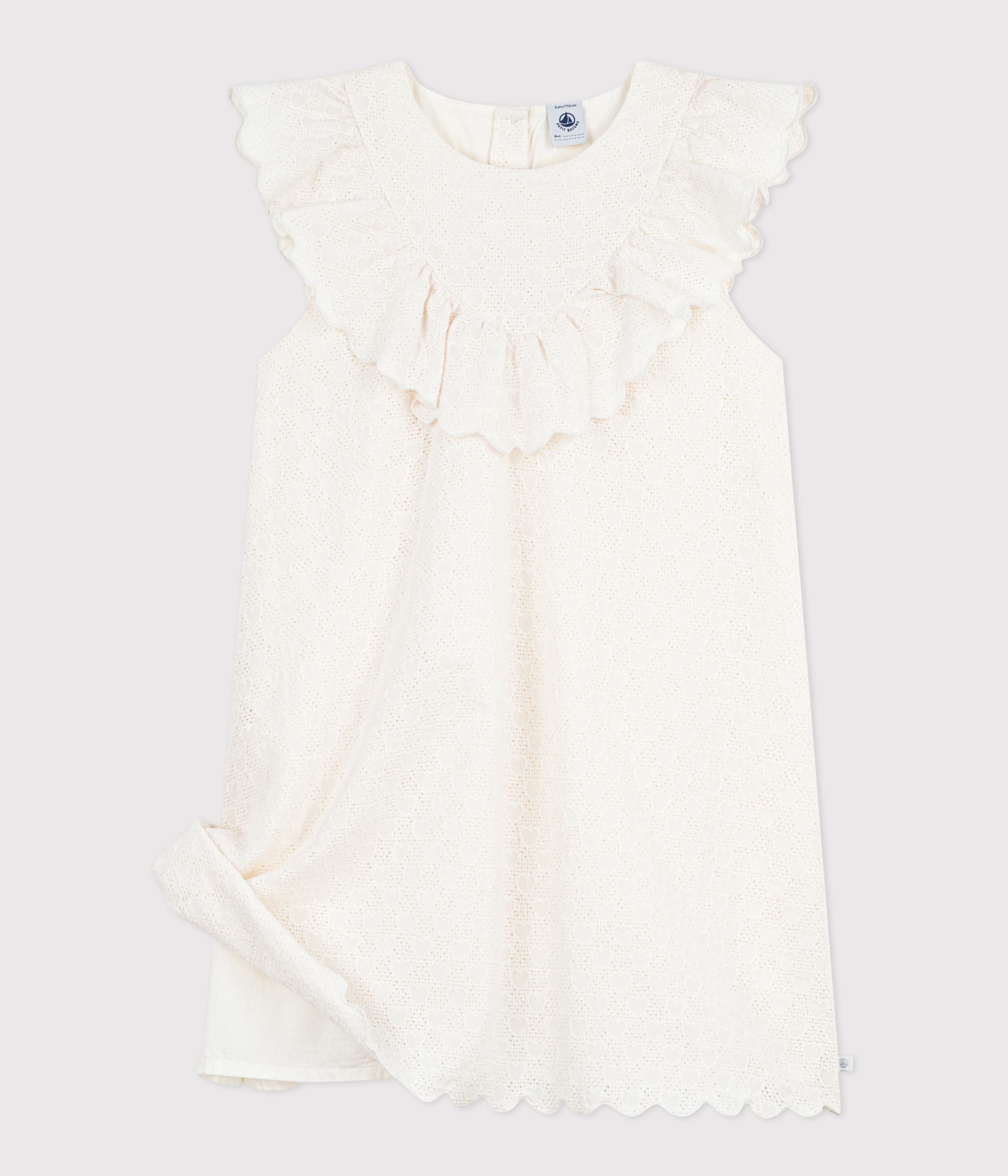 robe-enfant-manches-courtes-en-coton-motifs-coeurs