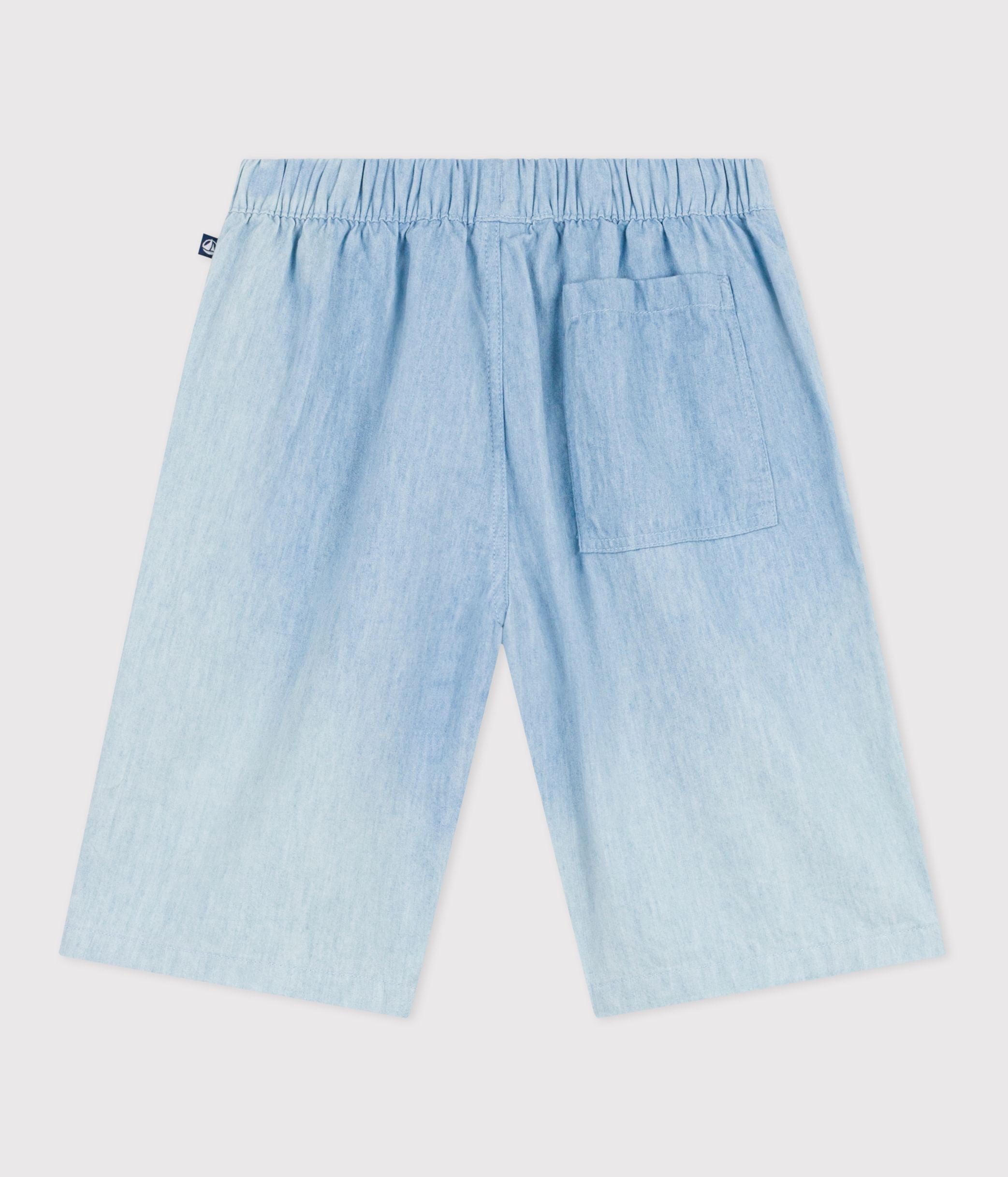 bermuda-short-enfant-en-coton-uni