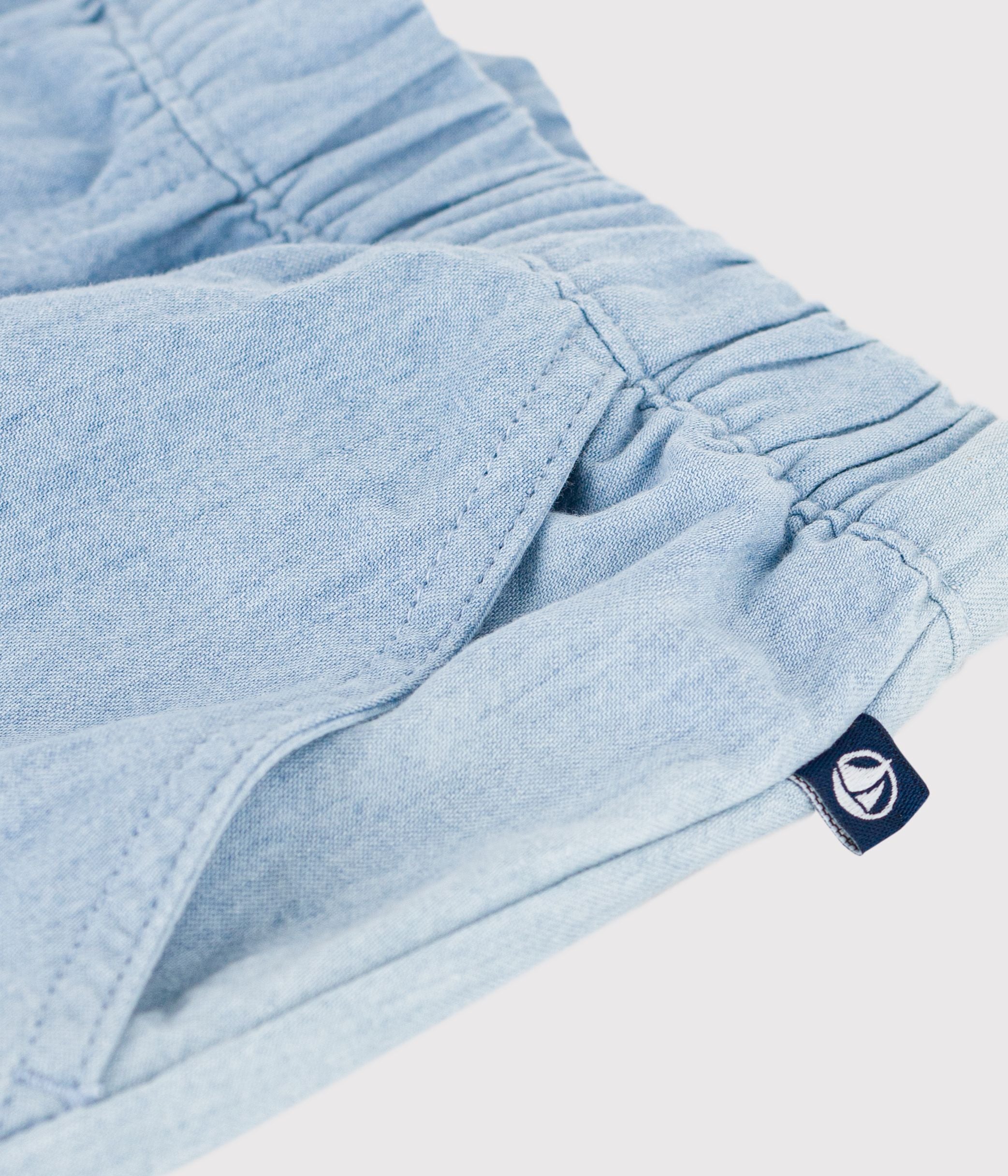 bermuda-short-enfant-en-coton-uni
