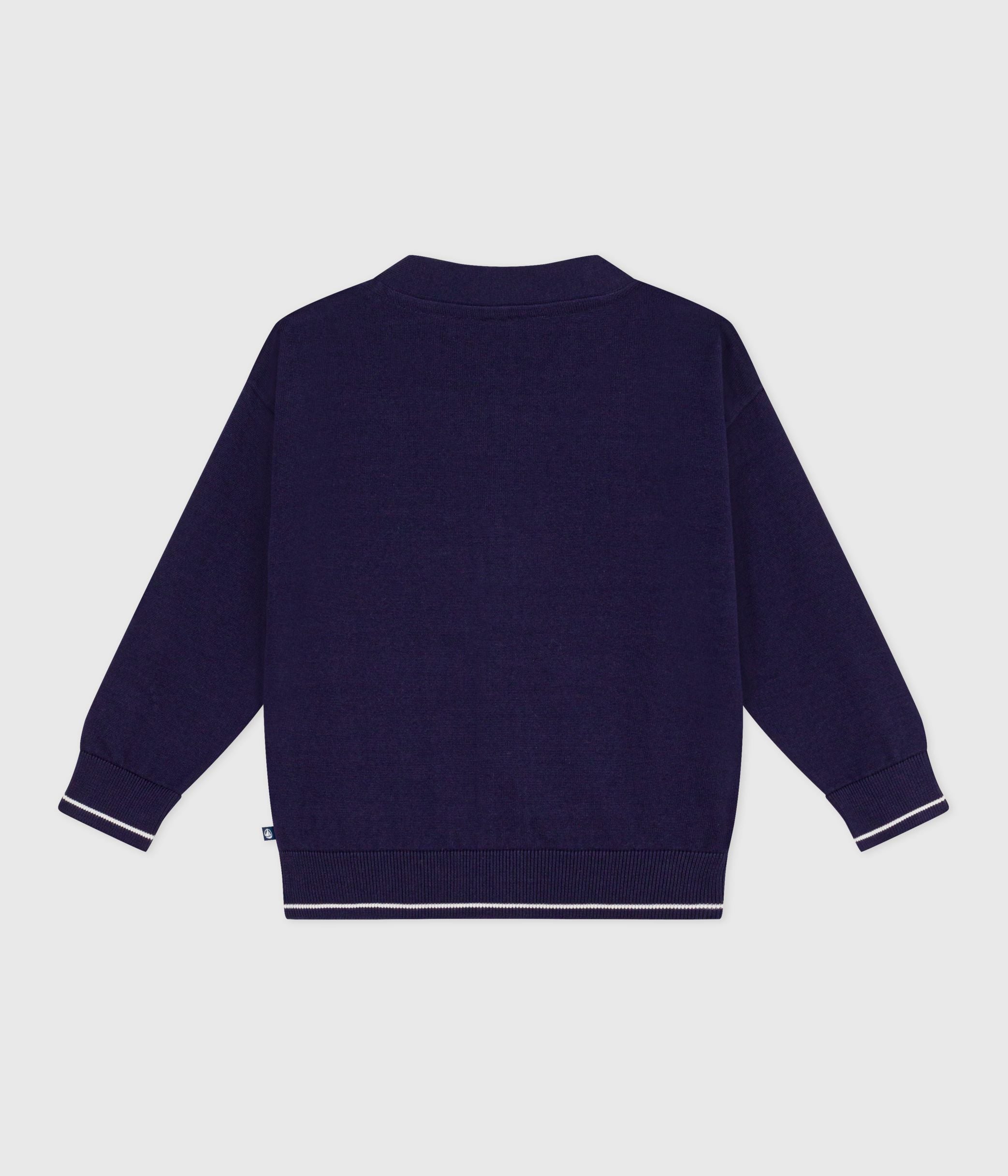 cardigan-enfant-en-coton-uni