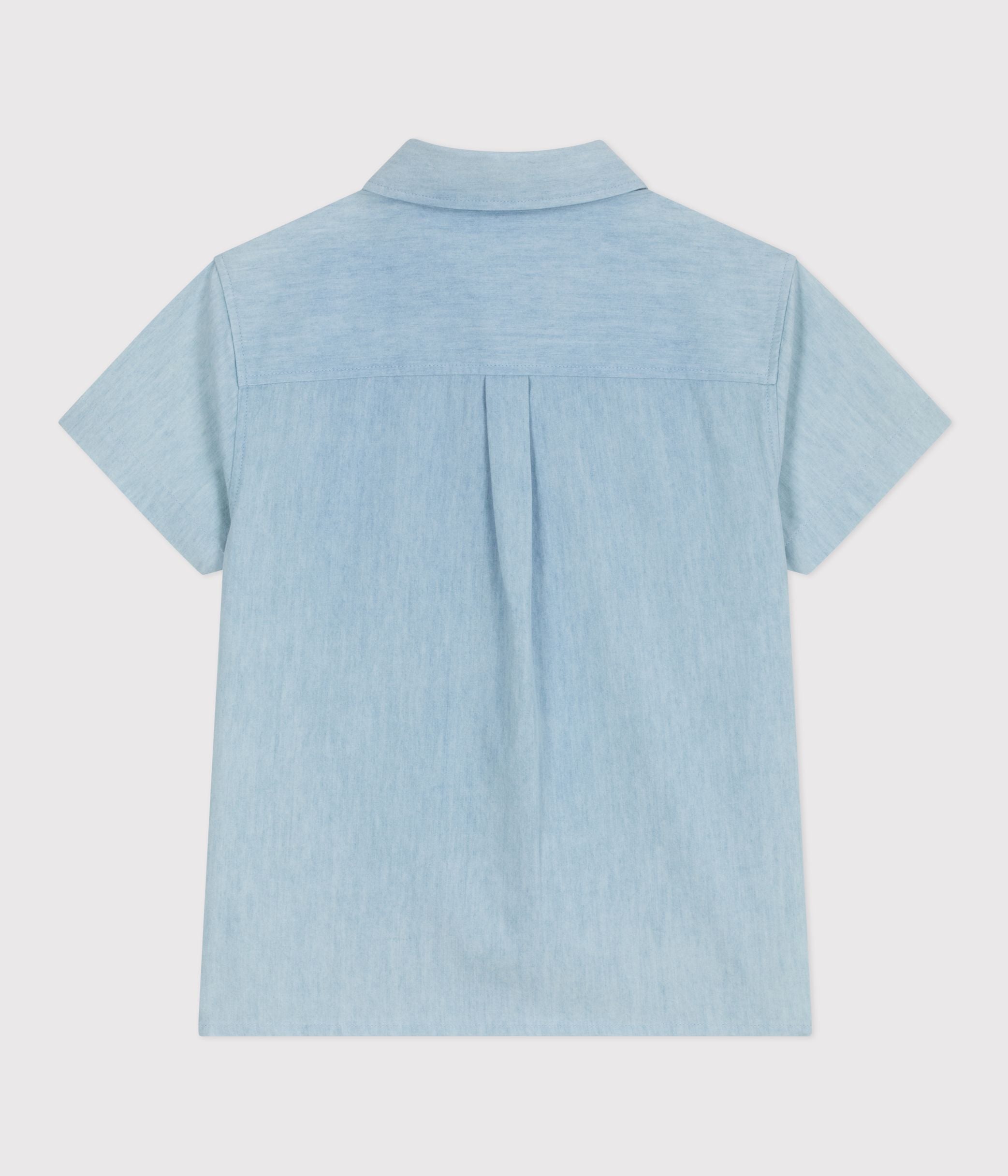 chemise-enfant-en-coton-à-manches-courtes