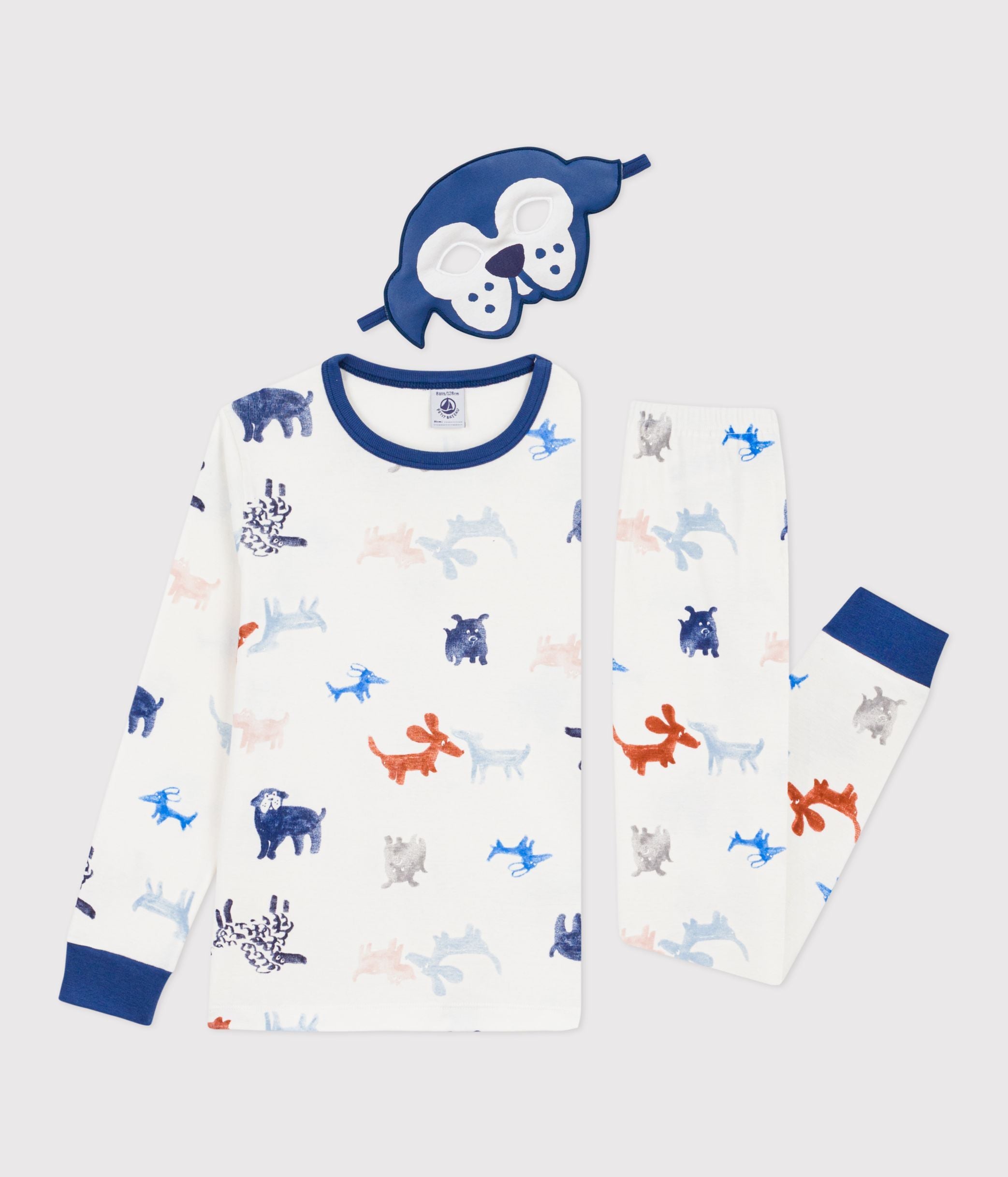 pyjama-déguisement-enfant-en-coton-imprimé-chiens