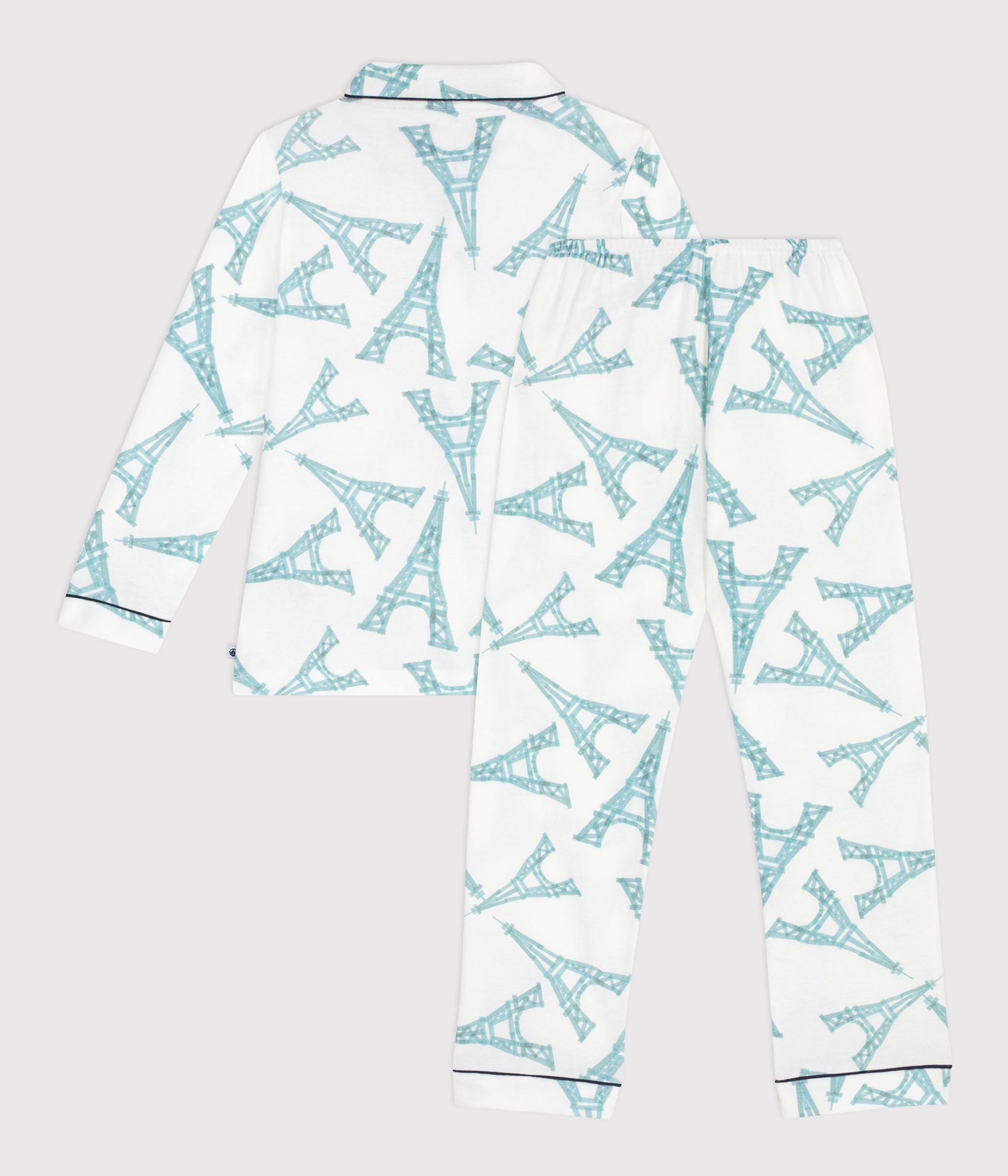pyjama-boutonné-enfant-en-coton-imprimé