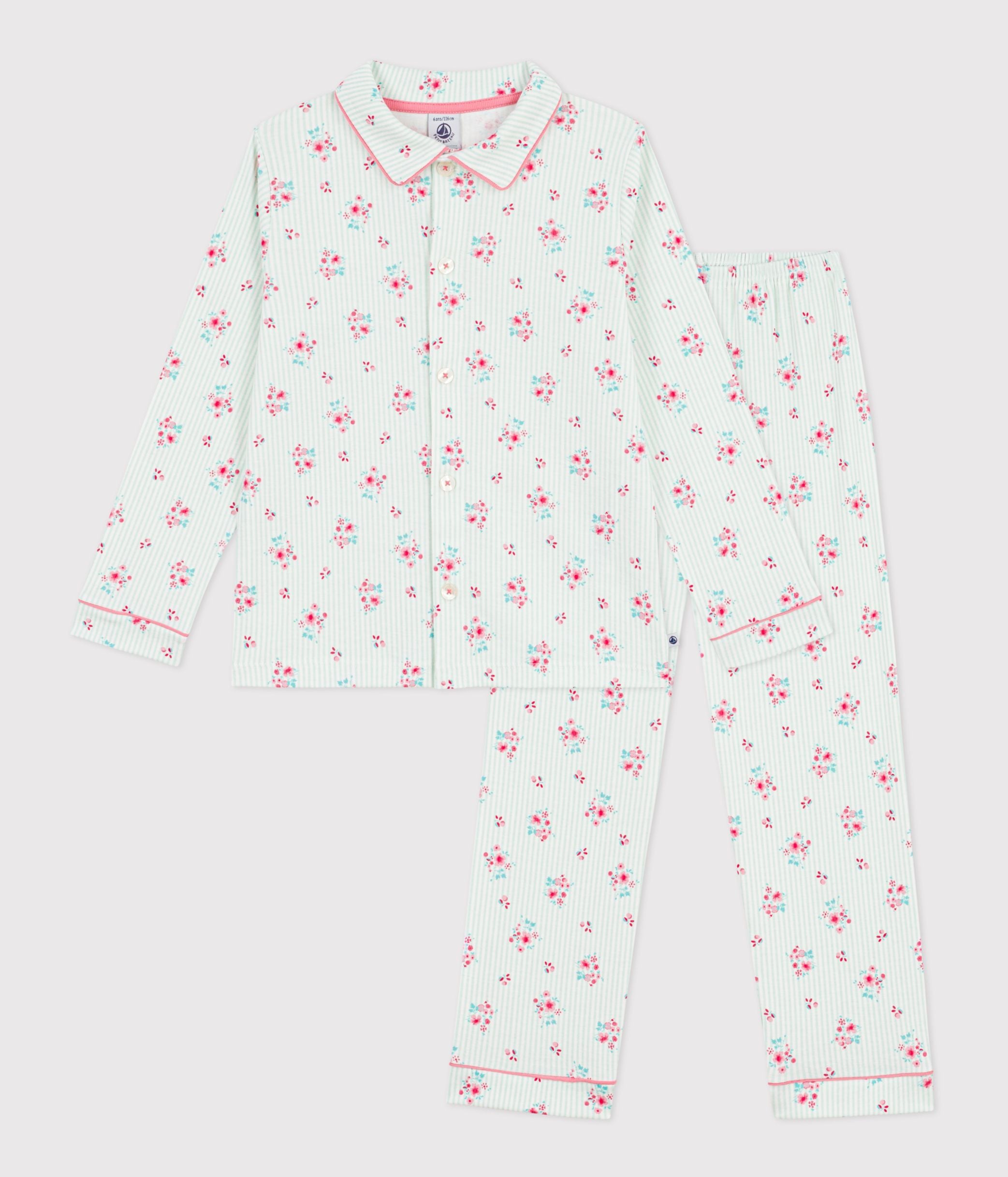 pyjama-boutonné-enfant-en-coton-imprimé