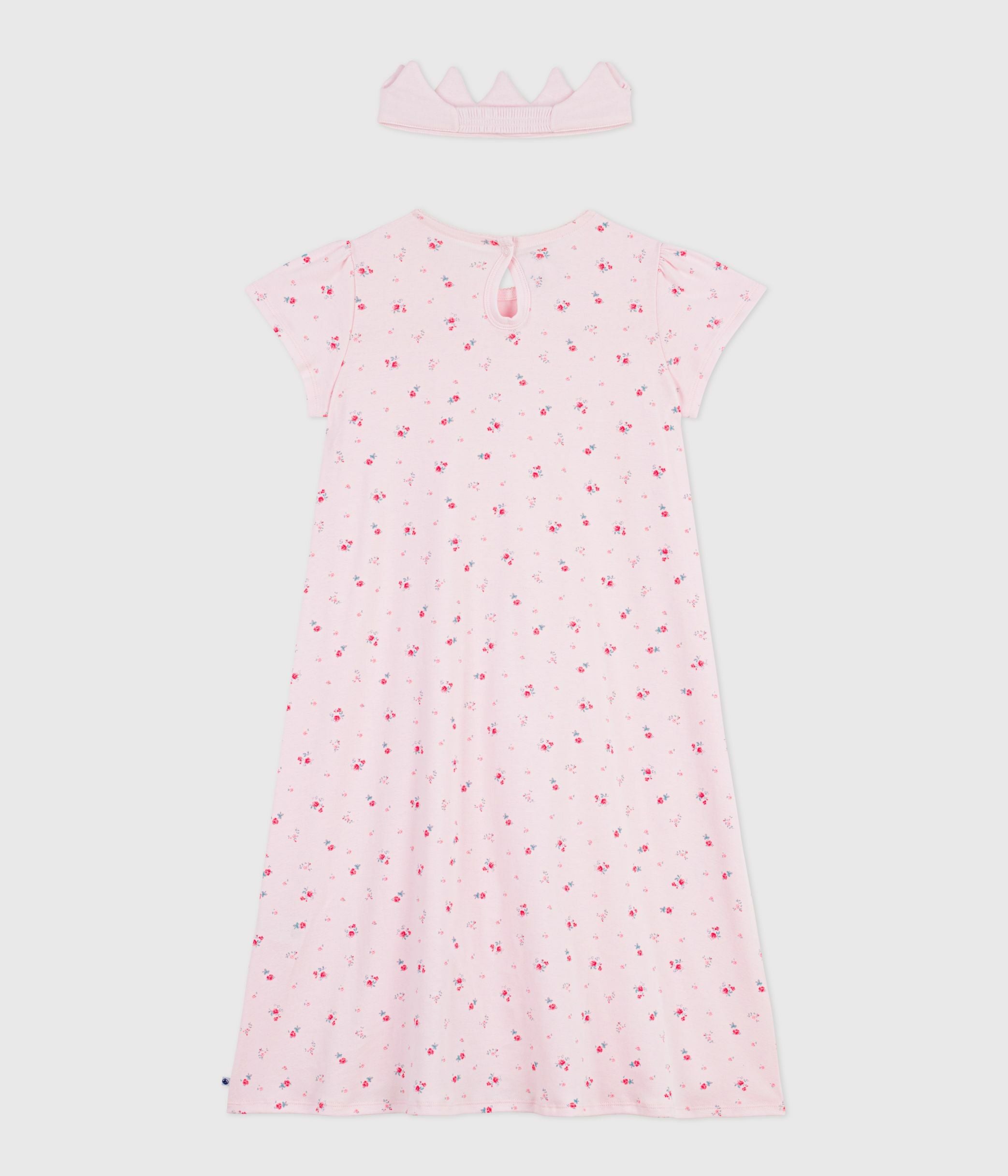 chemise-de-nuit-déguisement-et-diadème-enfant-en-coton
