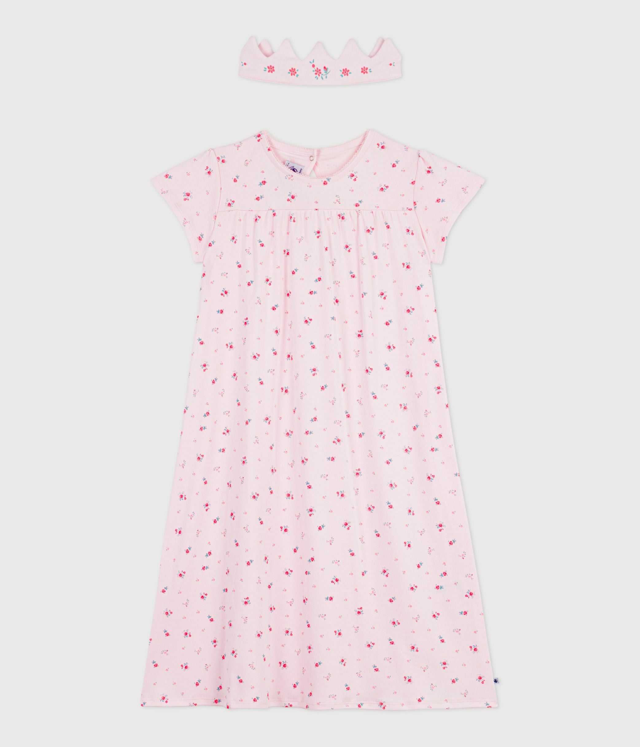 chemise-de-nuit-déguisement-et-diadème-enfant-en-coton