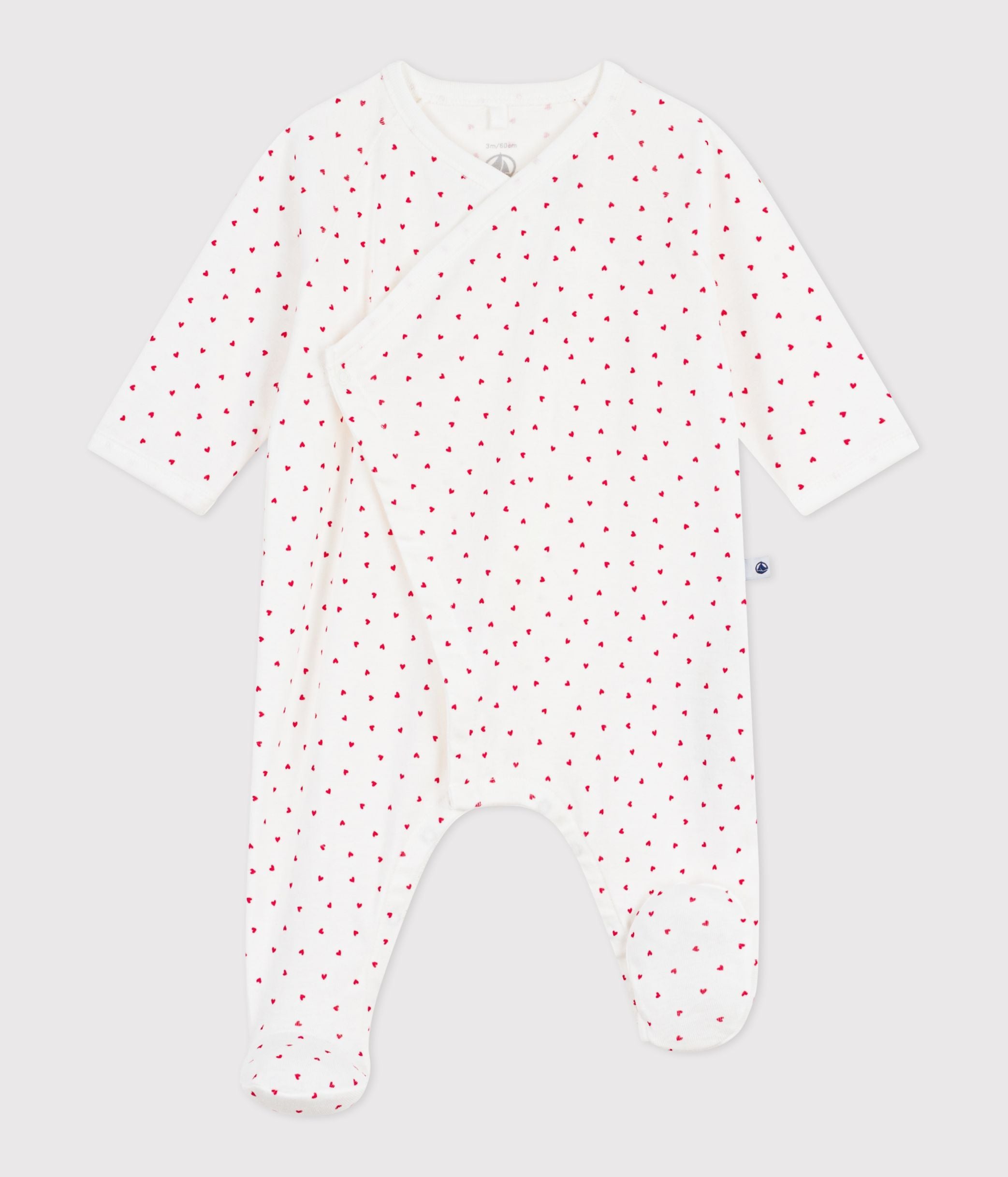 pyjama-bébé-en-coton-petit-coeur